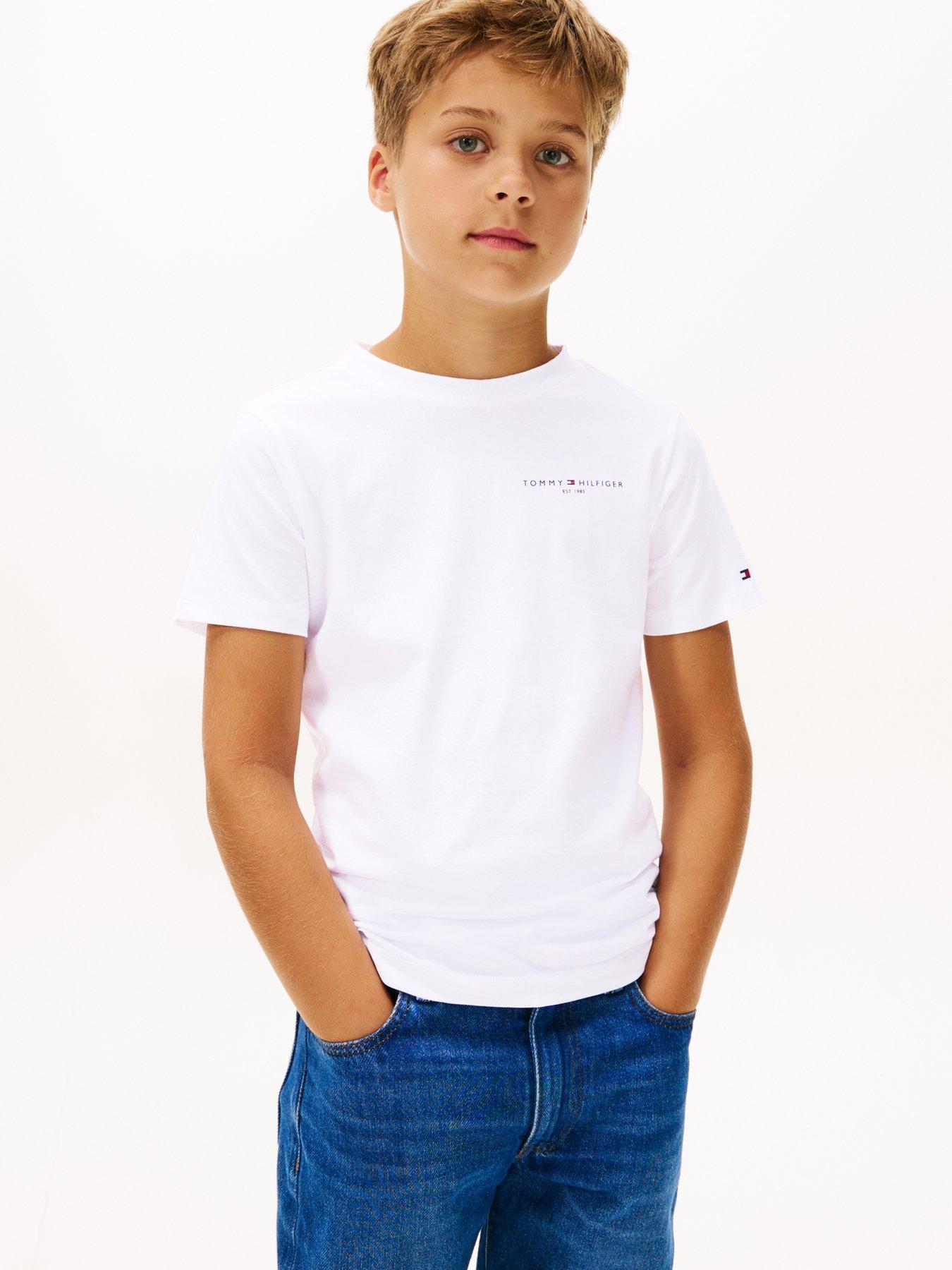 undefined Boys Mini Corp Short Sleeve T-Shirt - White