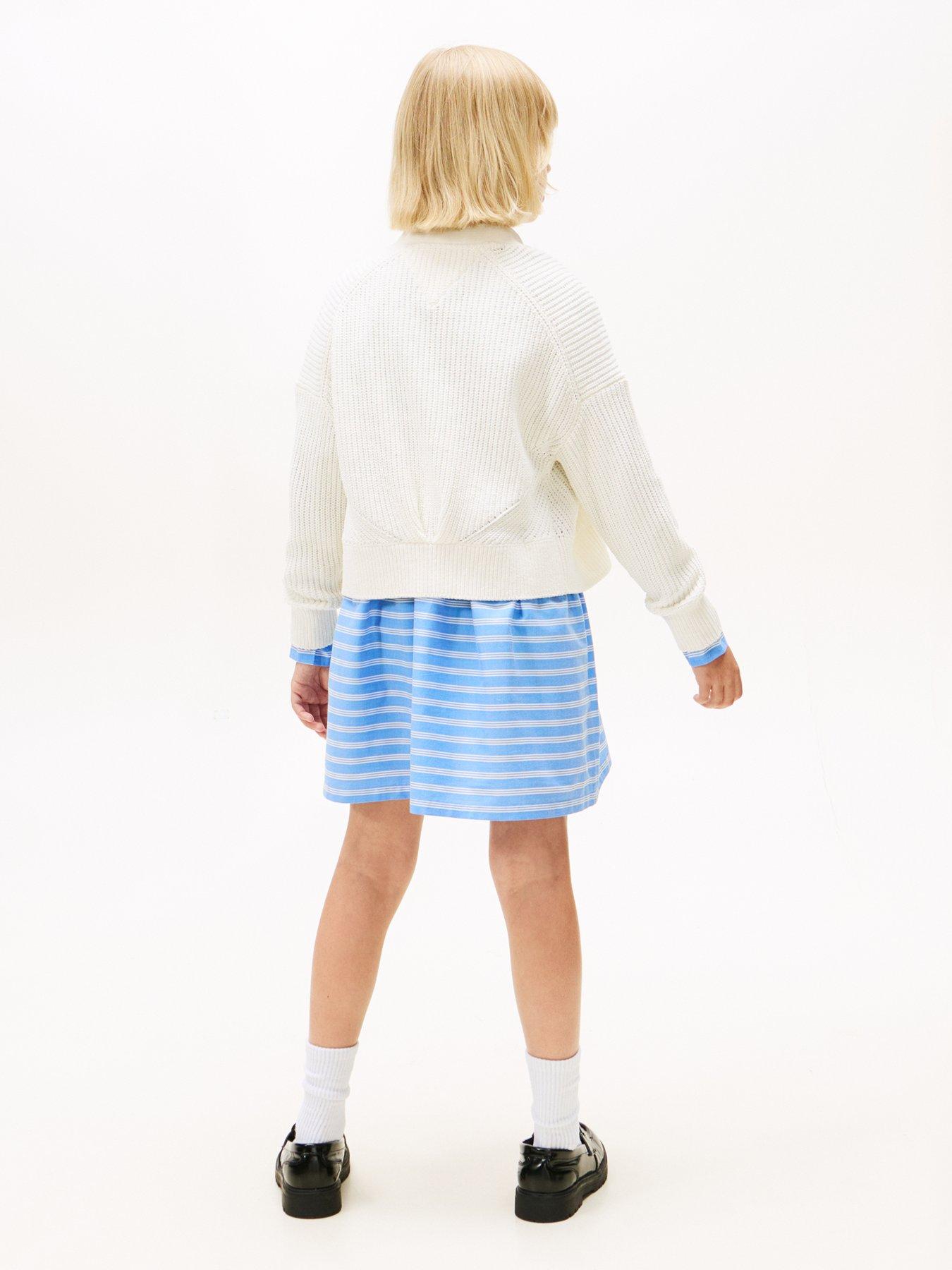 Image 2 of 5 of Tommy Hilfiger Girls Chenille Cardigan - Off White