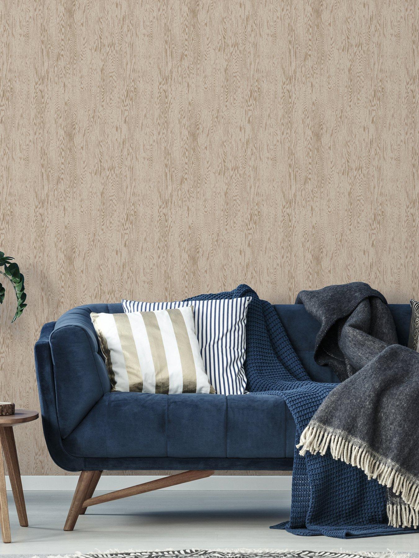 undefined Wood Grain Neutral Wallpaper