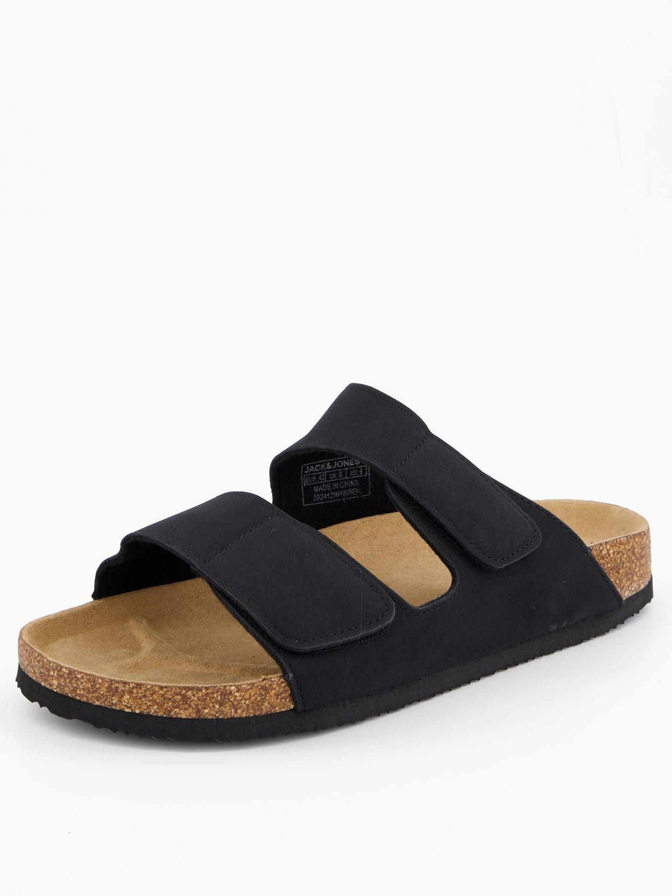 Sandalias JACK & JONES Jfwcentral Strap Para Hombre | Velcro Y Suela De Poliuretano (Oliva, Talla 45 EU)