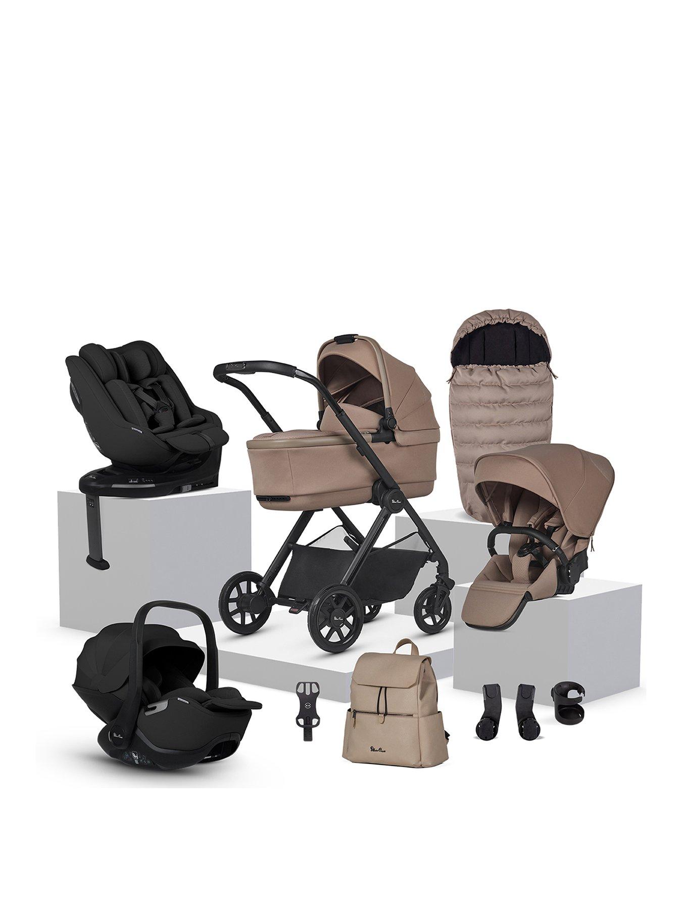 Silver Cross Reef 2 Ultimate 360 Family Car Seat Bundle - Mocha