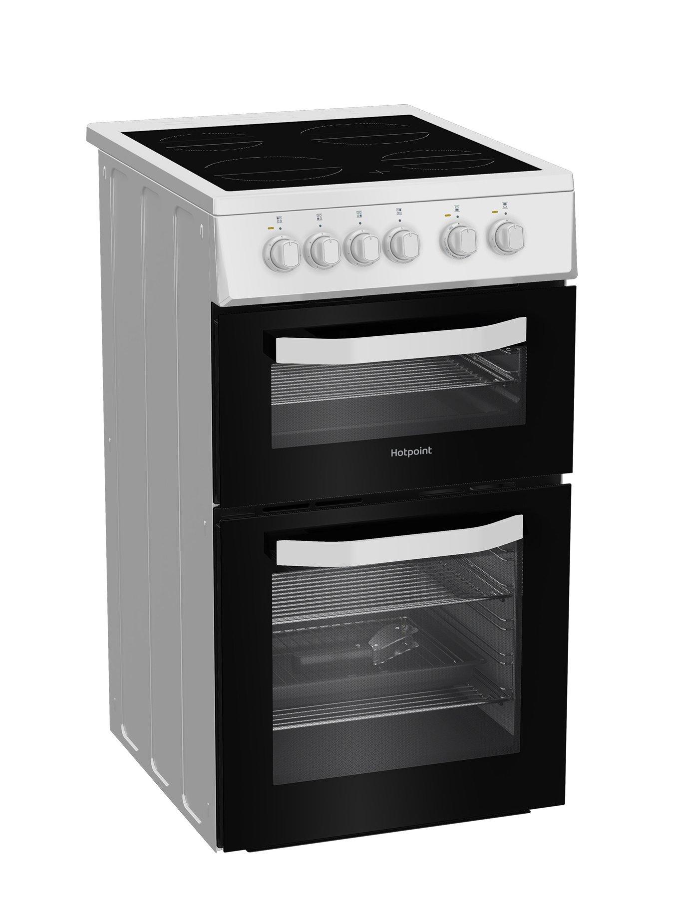 Image 2 of 6 of Hotpoint HTE5VCW - Electric Twin Cooker - White