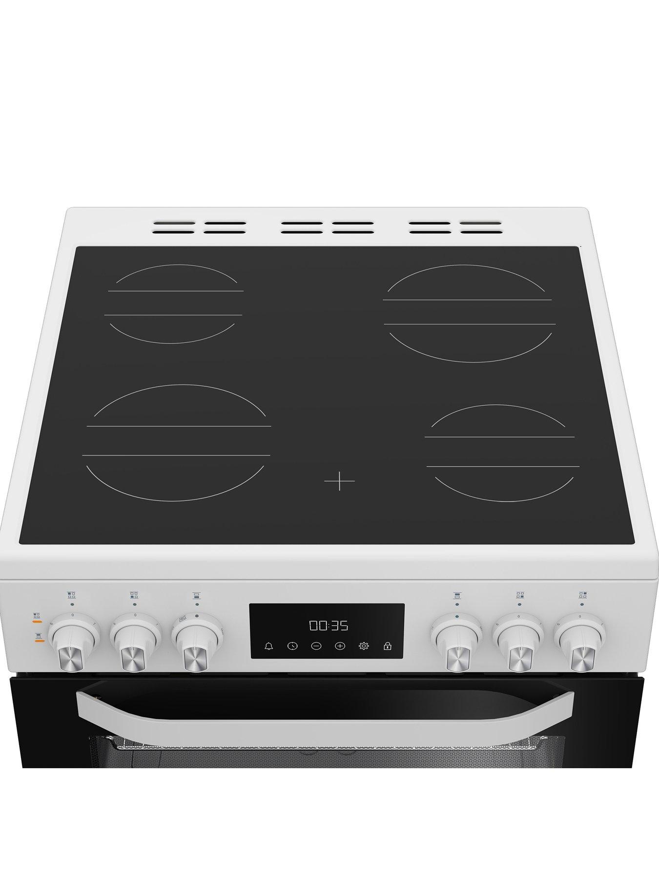 Image 3 of 6 of Hotpoint HDE6VDW - Electric Double Cooker - White
