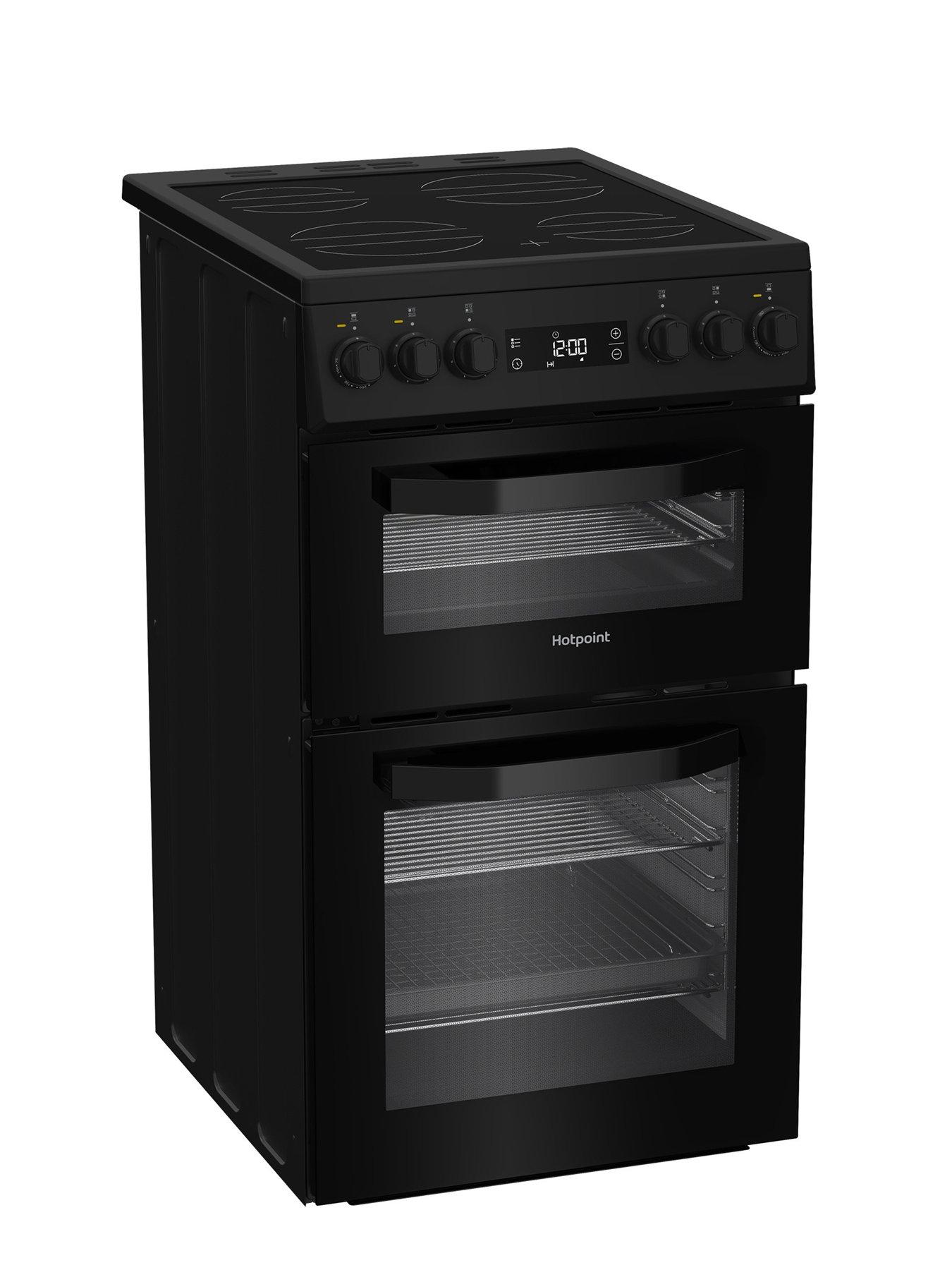 Image 2 of 6 of Hotpoint HDE5VDCB - Electric Double Cooker - Black