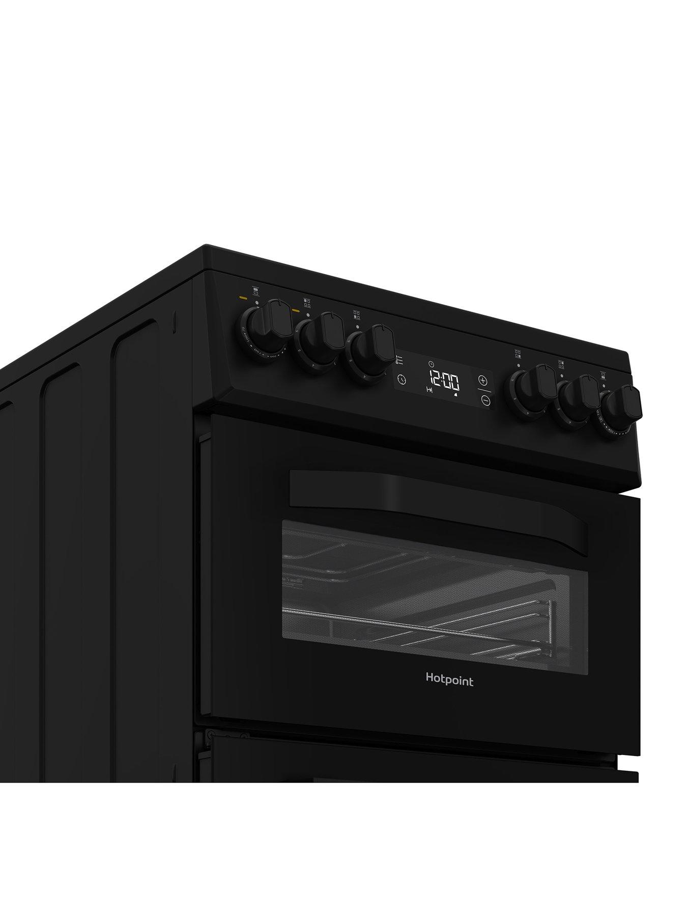 Image 5 of 6 of Hotpoint HDE5VDCB - Electric Double Cooker - Black