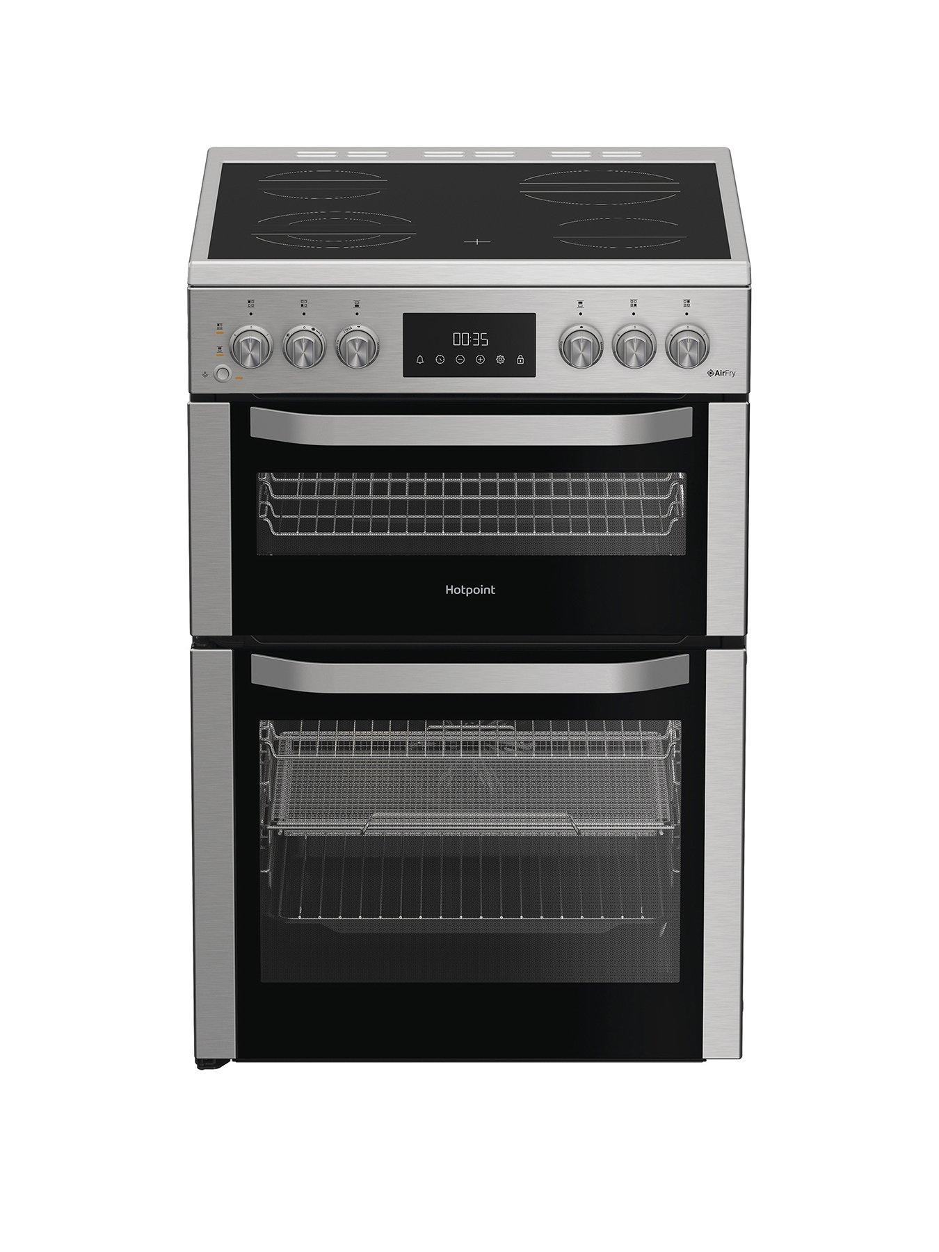 undefined HDE6VDCASX - Electric Double Cooker with Multiflow Technology - Silver