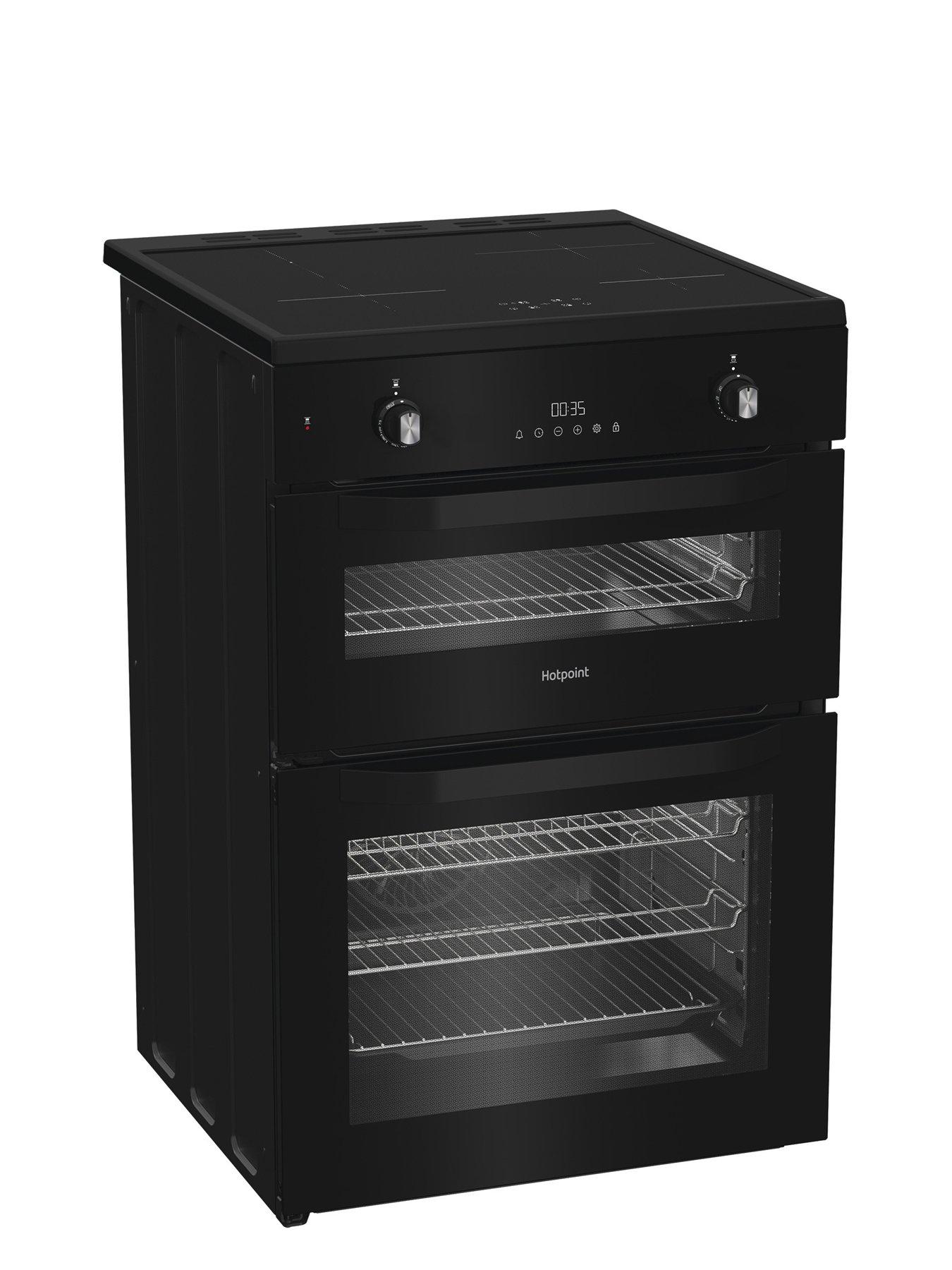 Image 2 of 6 of Hotpoint HDE6IDC2B1 - Electric Double Cooker - Black