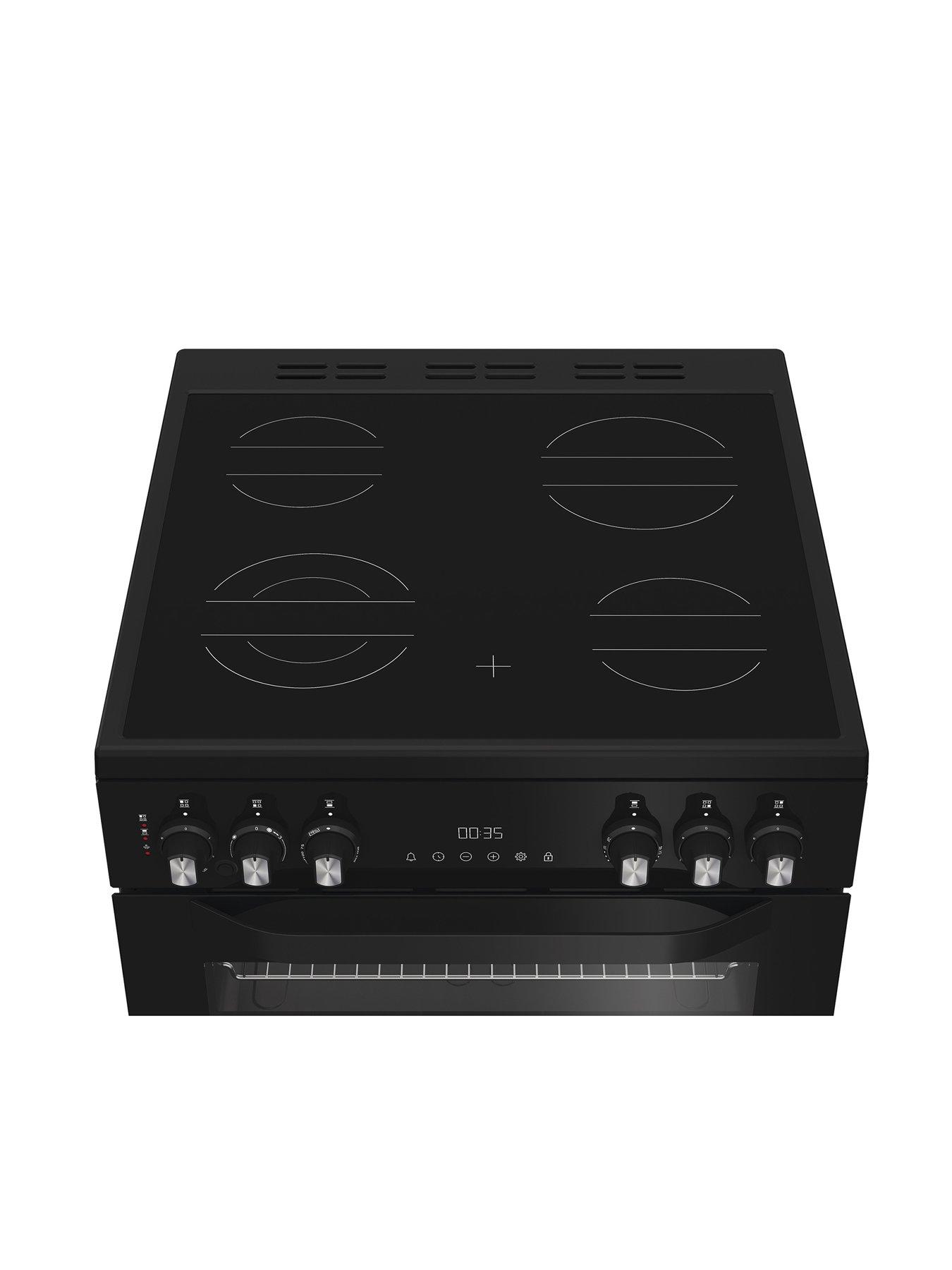 Image 3 of 6 of Hotpoint HDE6VDCASB1 - Electric Double Cooker with Multiflow Technology - Black