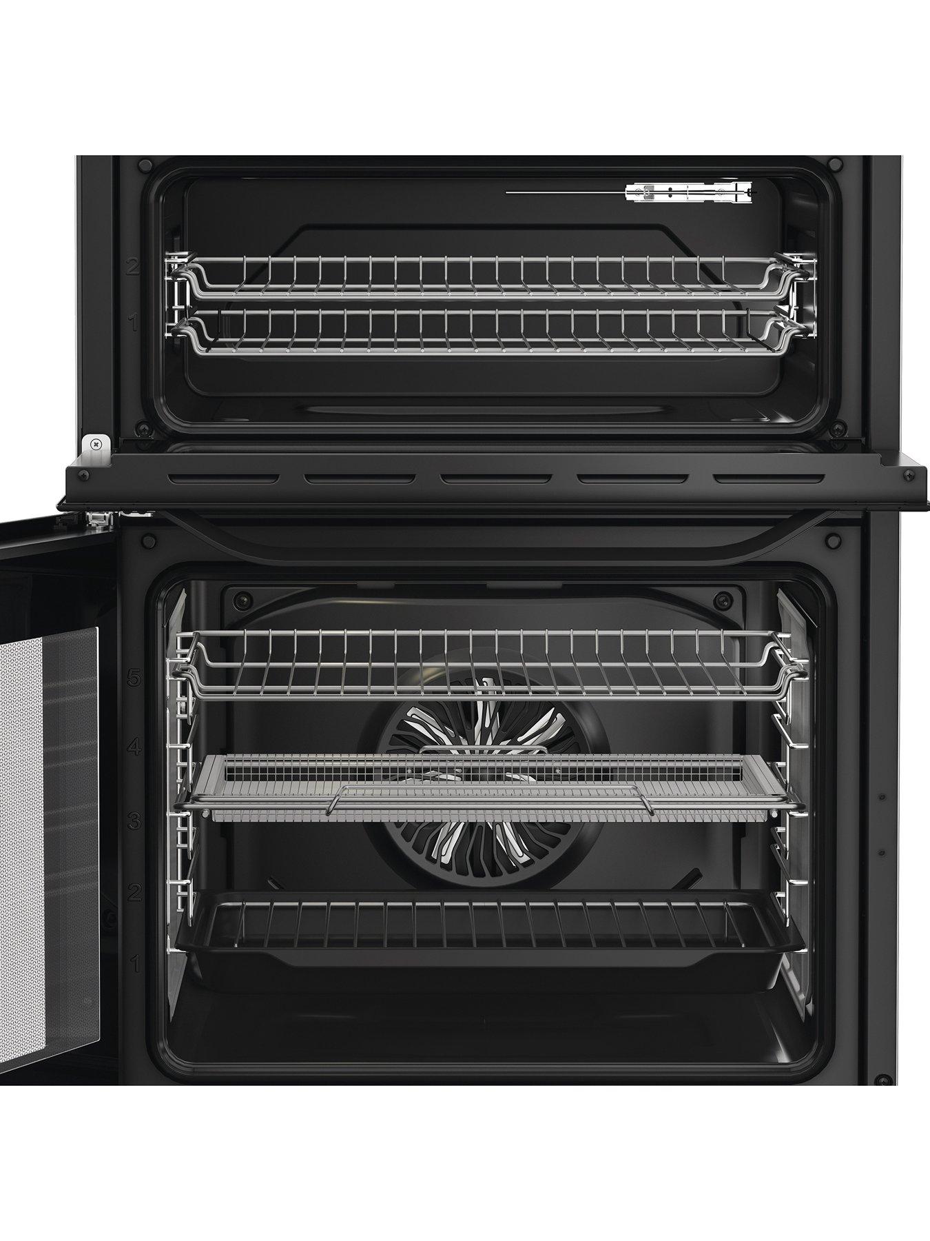 Image 4 of 6 of Hotpoint HDE6VDCASB1 - Electric Double Cooker with Multiflow Technology - Black