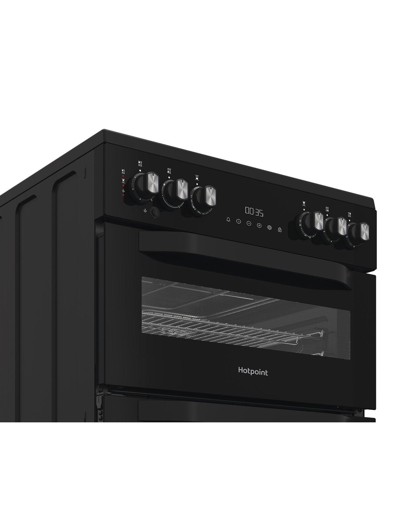 Image 5 of 6 of Hotpoint HDE6VDCASB1 - Electric Double Cooker with Multiflow Technology - Black