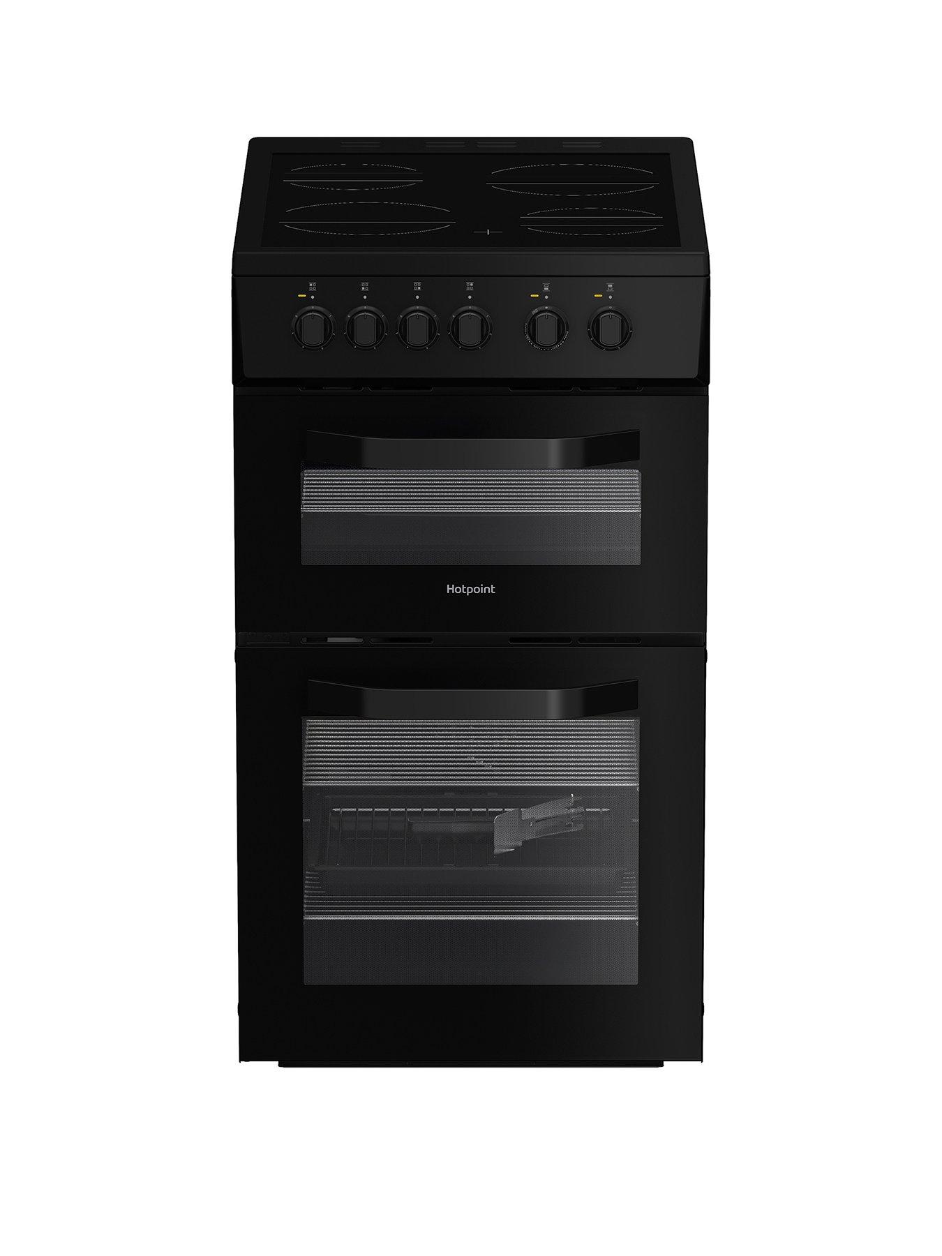 Hotpoint HTE5VCB - Electric Twin Cooker - Black