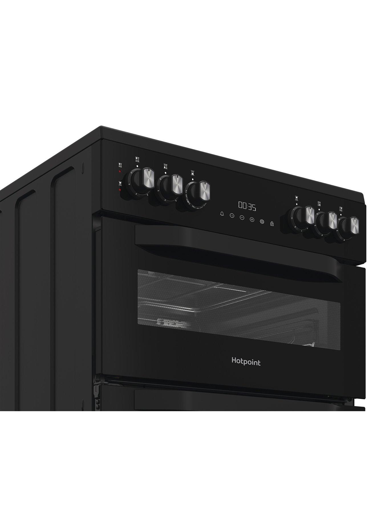 Image 5 of 6 of Hotpoint HTE6VDCB1 - Electric Twin Cooker with Multiflow Technology - Black