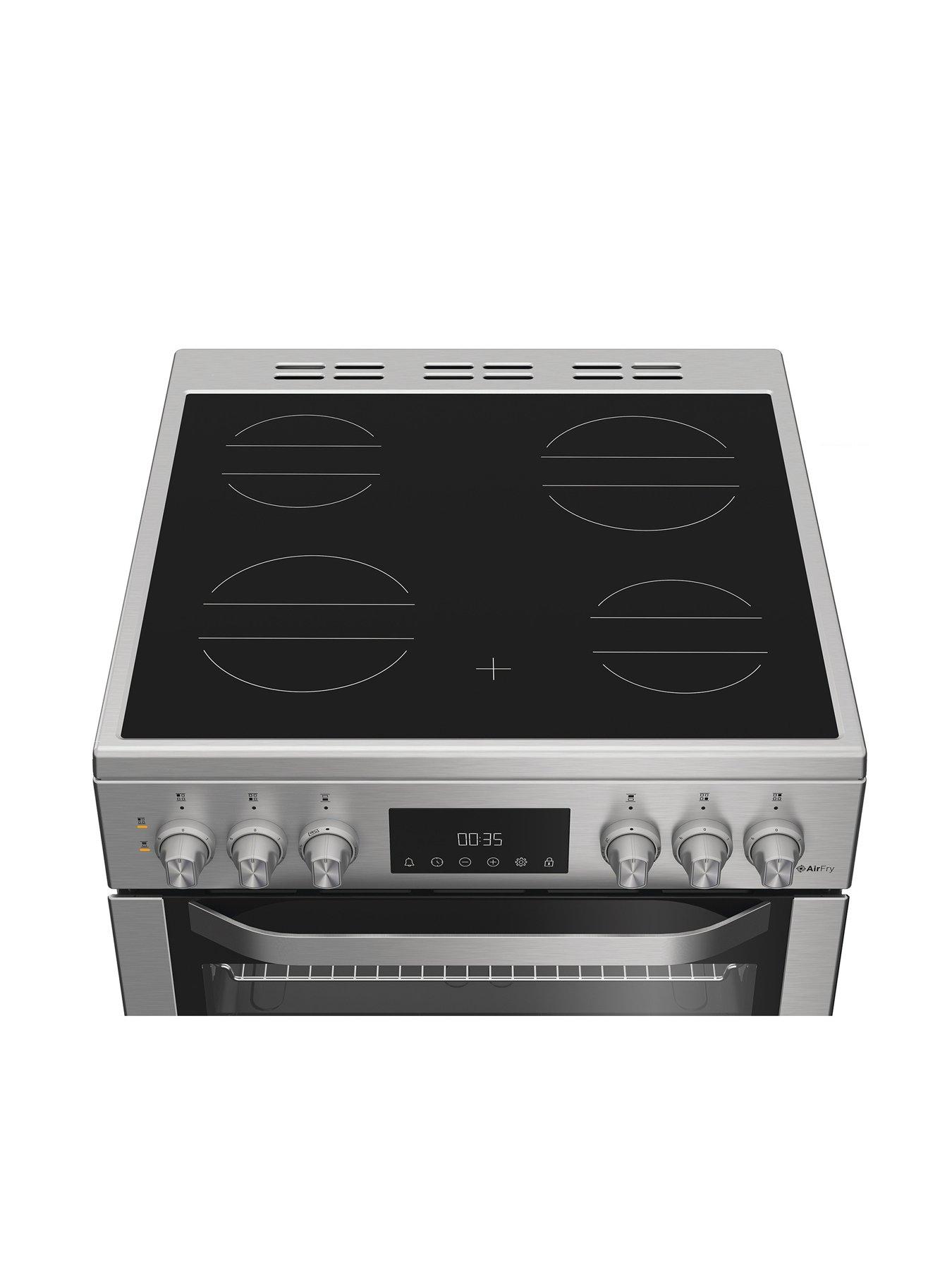 Image 3 of 6 of Hotpoint HDE6VDCAX - Electric Double Cooker with Multiflow Technology - Silver