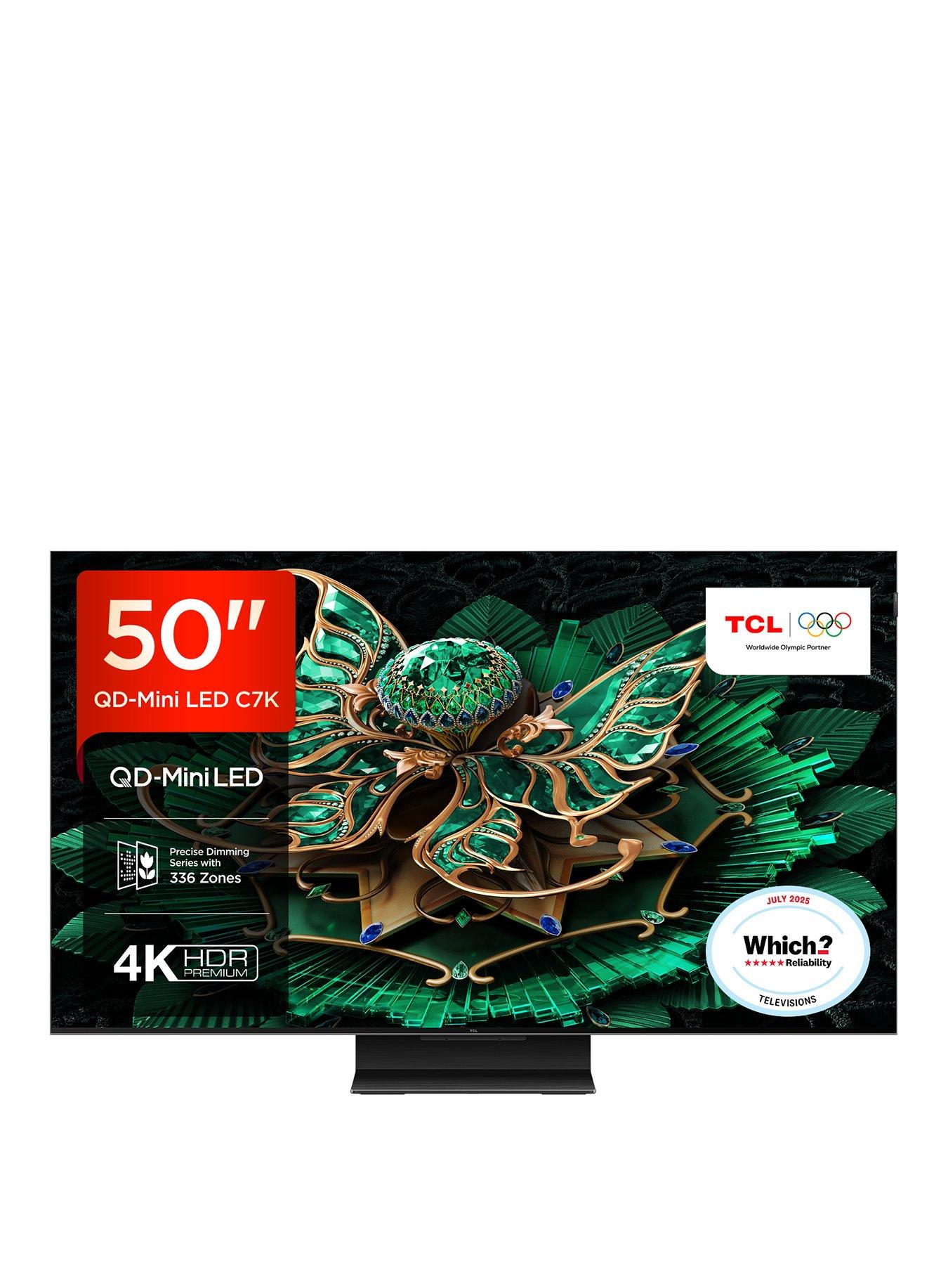 TCL 50C7K 50" QD MiniLED 4K HDR Google Smart TV - 50C7K-UK