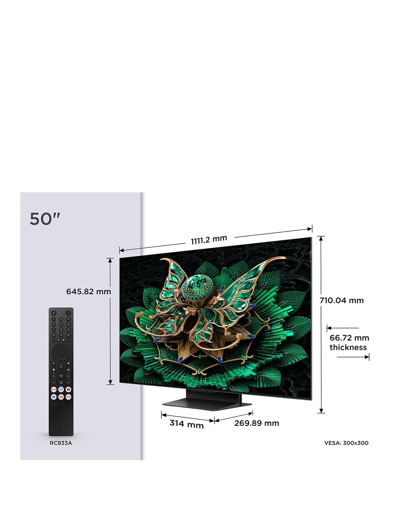 Image 2 of 7 of TCL 50C7K-UK, 50-inch C7K Premium QD-Mini LED 4K Ultra HD 144Hz Smart Google TV