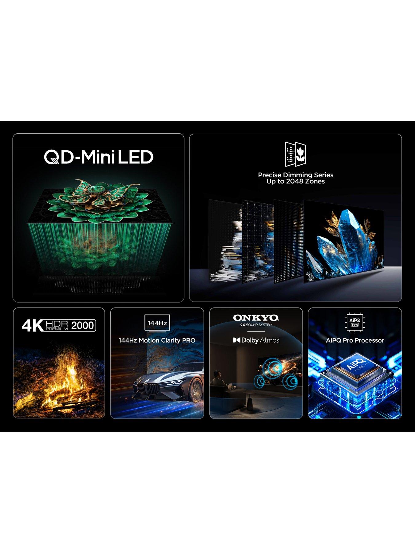 Image 4 of 7 of TCL 50C7K-UK, 50-inch C7K Premium QD-Mini LED 4K Ultra HD 144Hz Smart Google TV