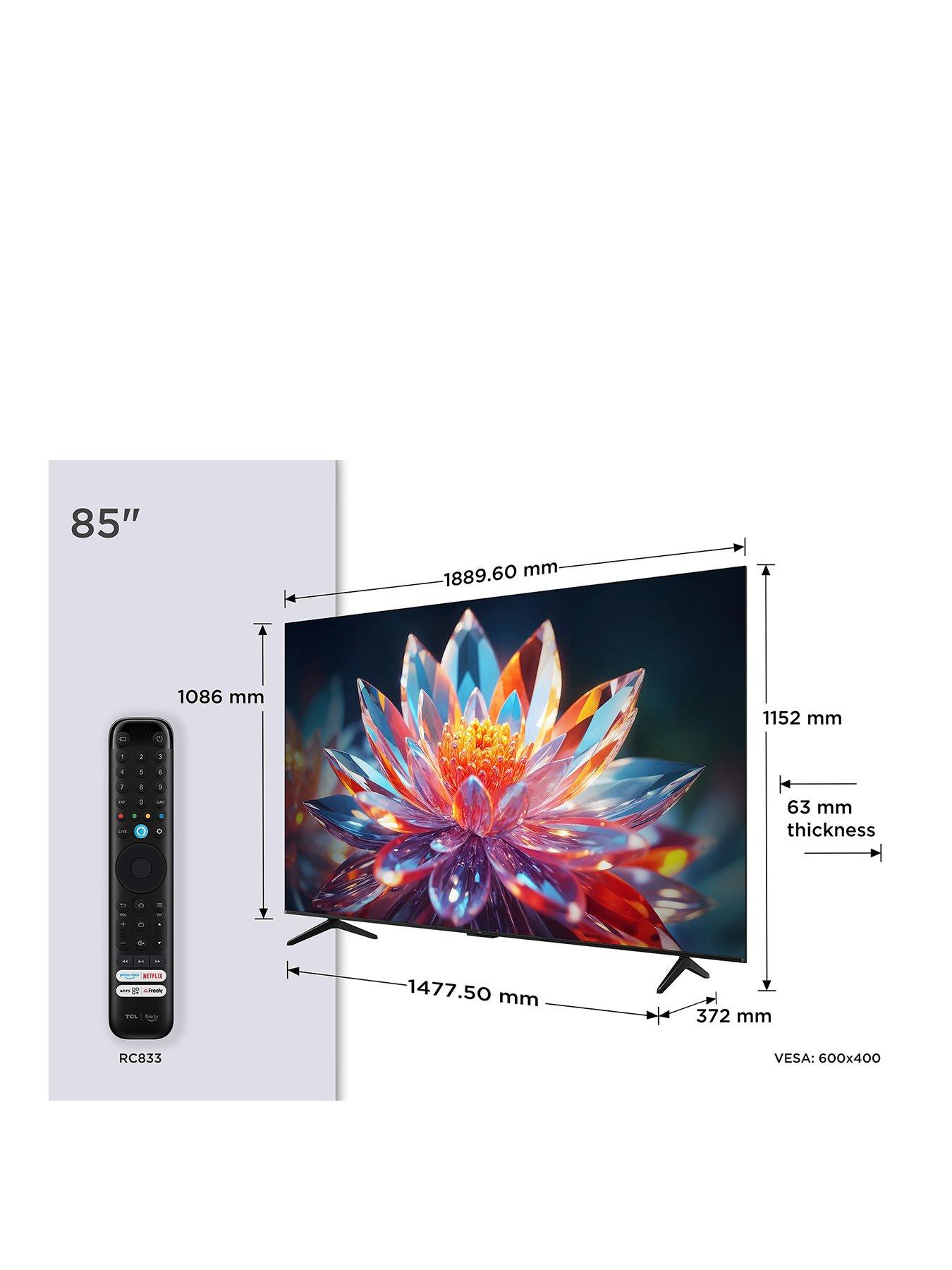 Image 2 of 7 of TCL 85T6C-UK, 4K QLED Fire Freely