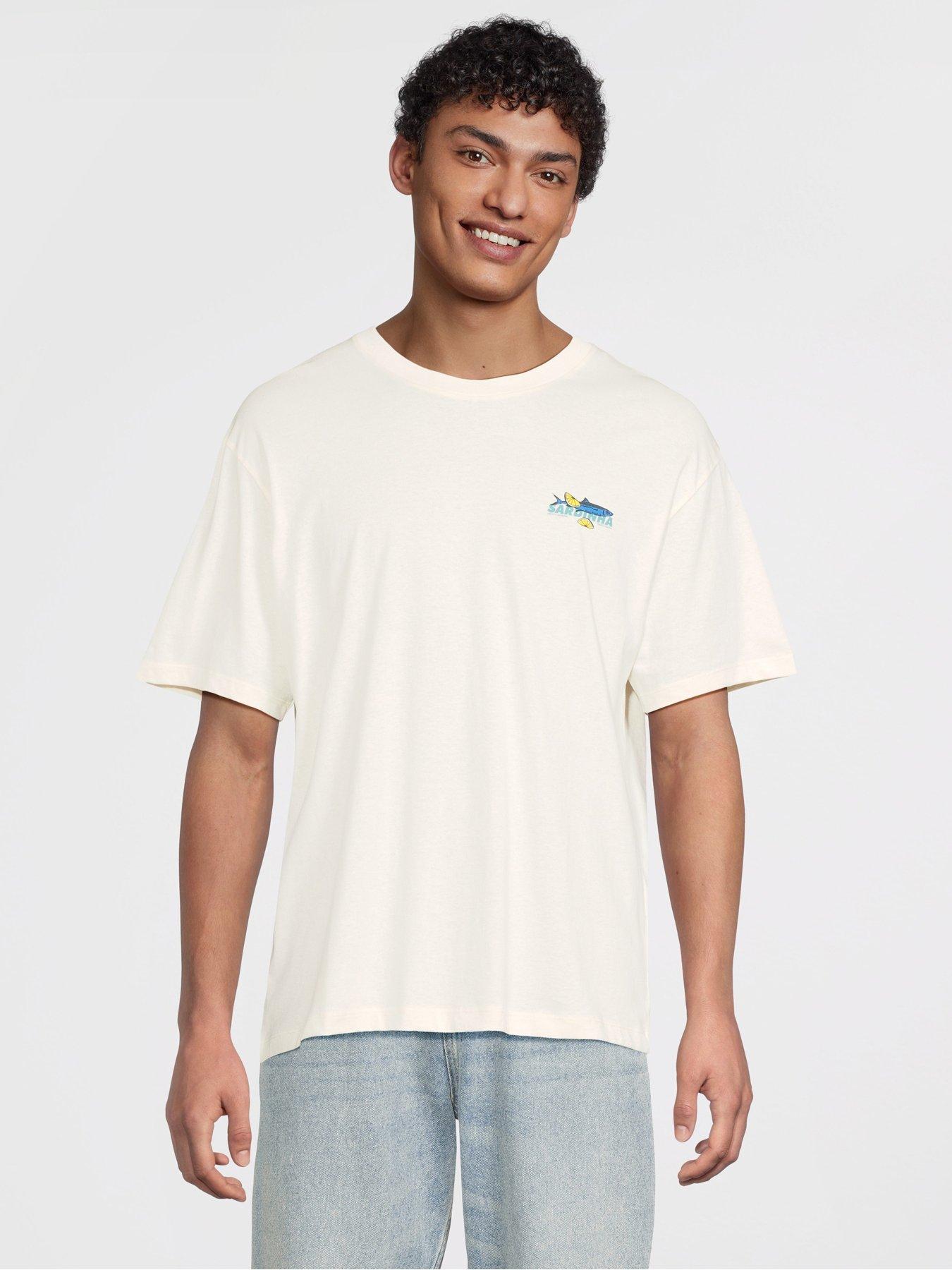 undefined Sardinha Back Graphic T-Shirt - Cream