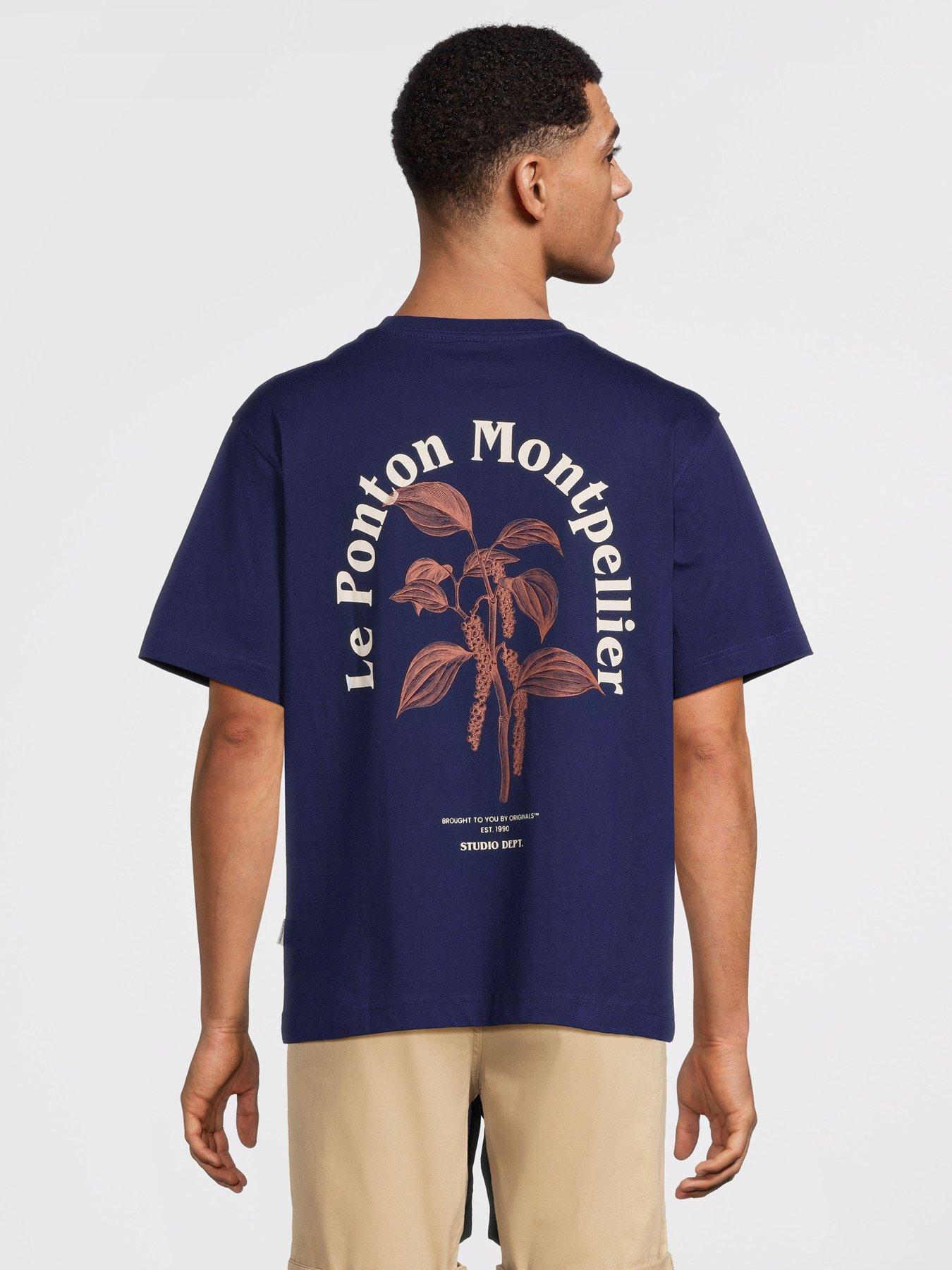 undefined Paros Easter Sketch Back Graphic T-Shirt - Navy