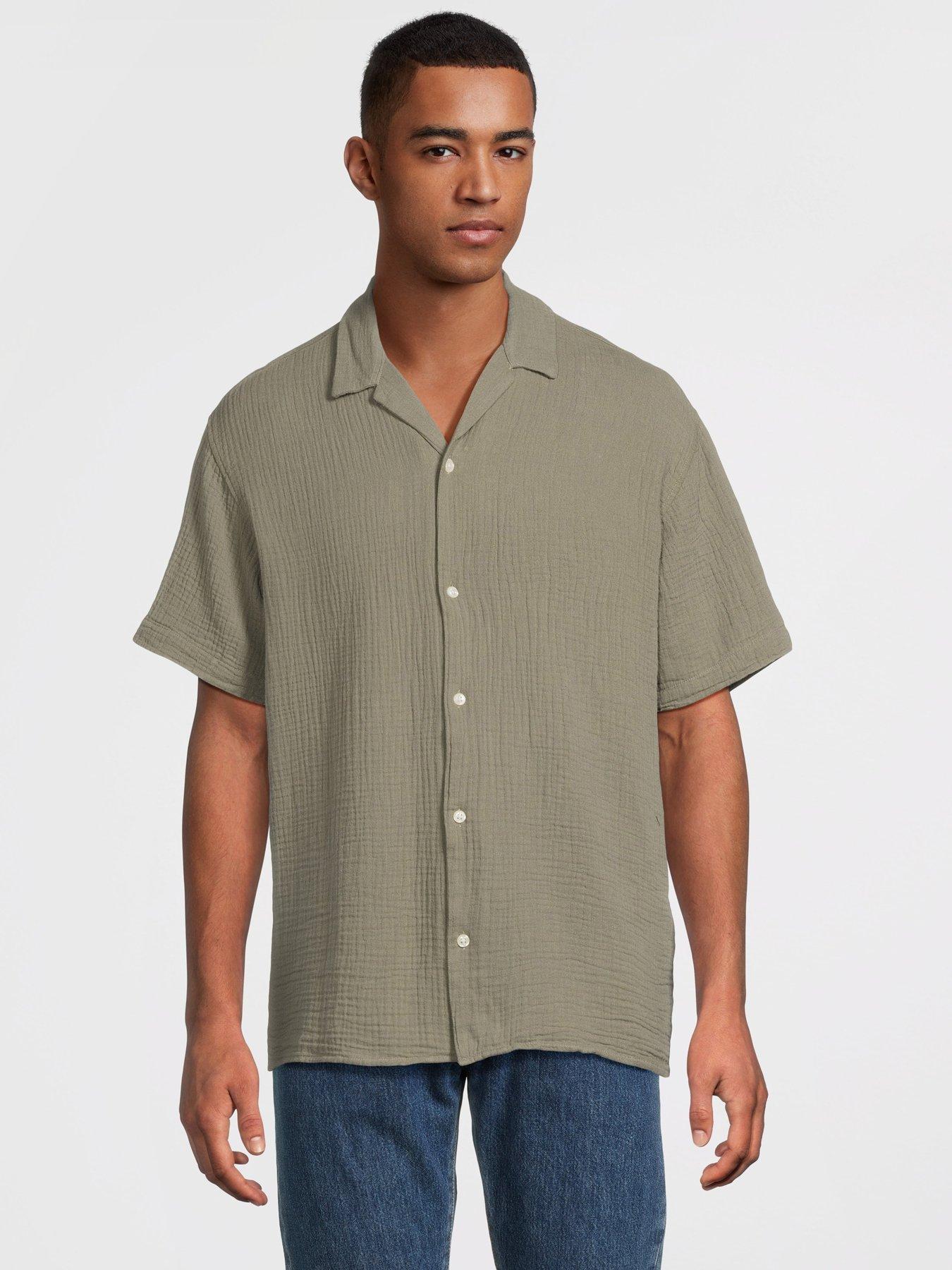 Jack & Jones Easter Patras Short Sleeve Resort Shirt - Khaki