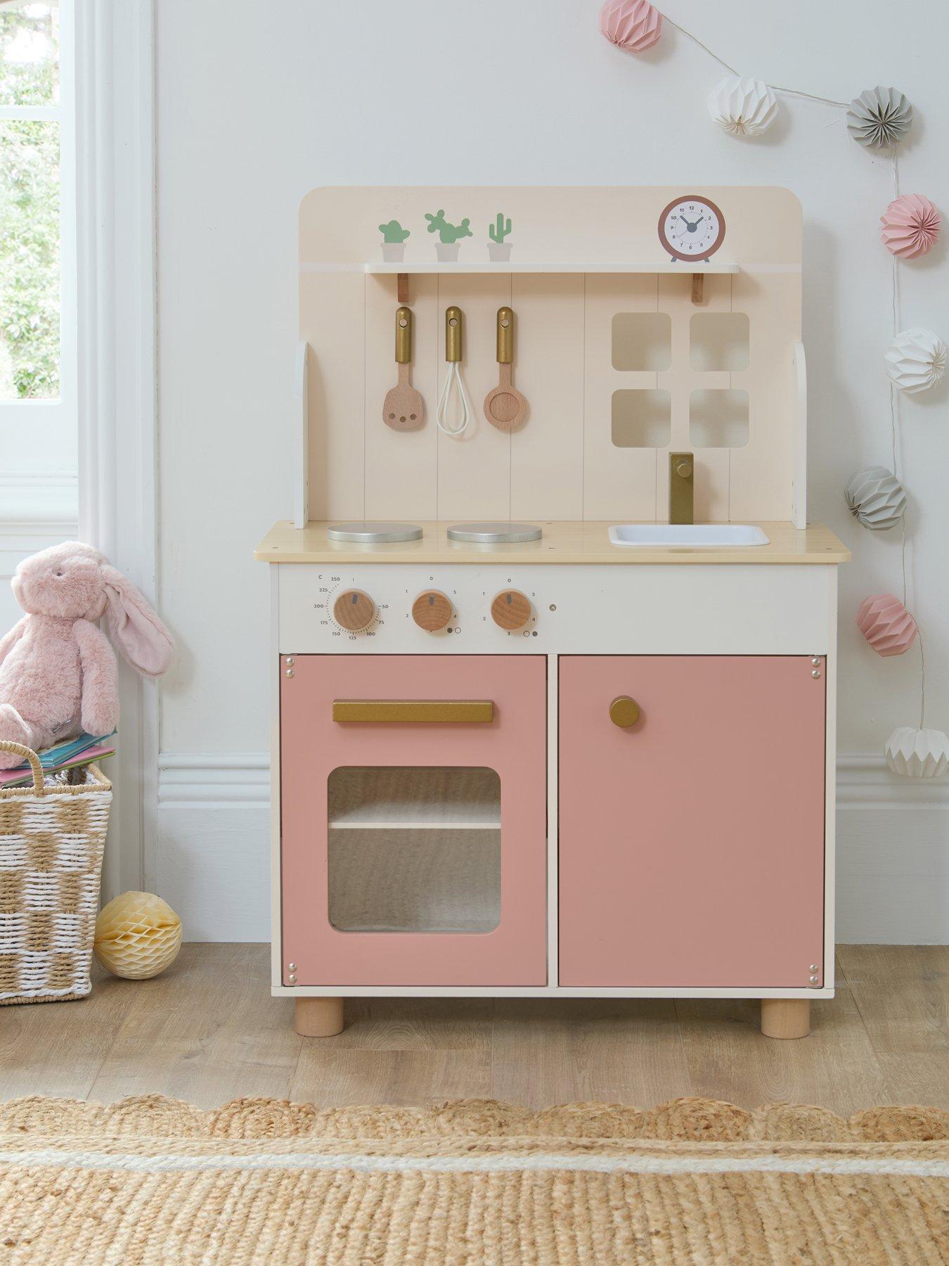 Acorn Floorstanding Wooden Kitchen Playset - Blush