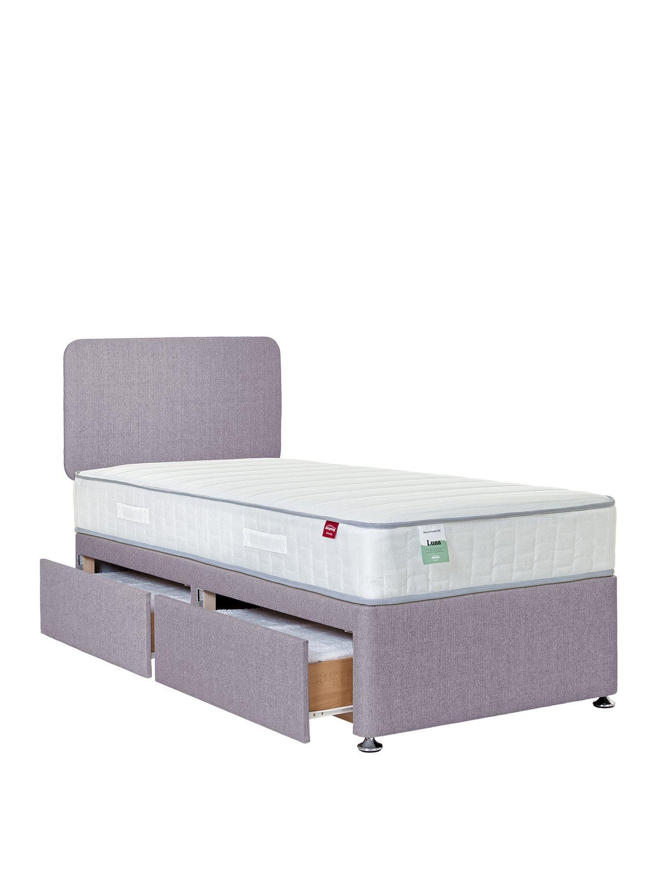Image 2 of 7 of Airsprung Luna 800 Pocket&nbsp;Divan with Storage Options - Headboard Included