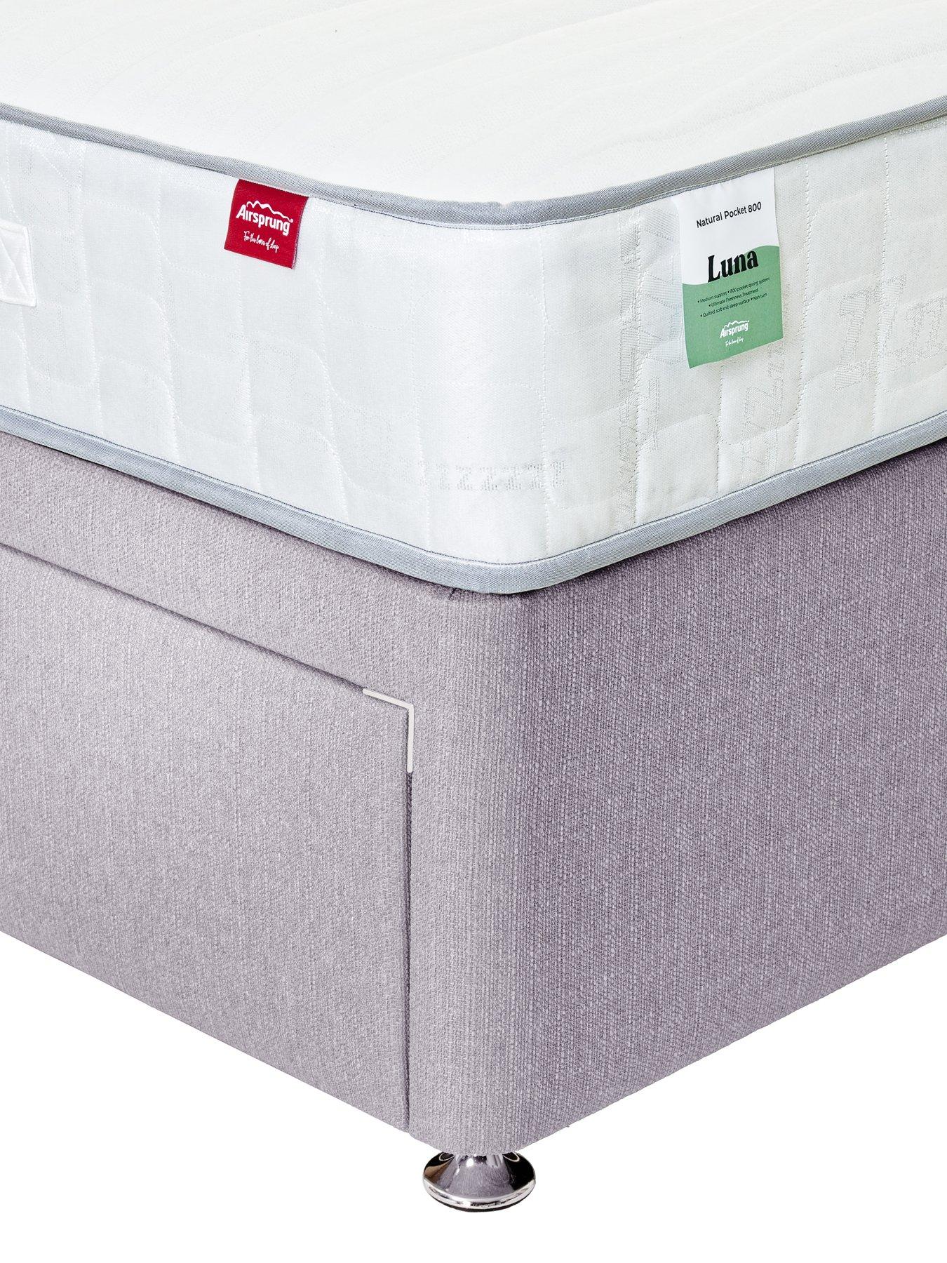 Image 3 of 7 of Airsprung Luna 800 Pocket&nbsp;Divan with Storage Options - Headboard Included