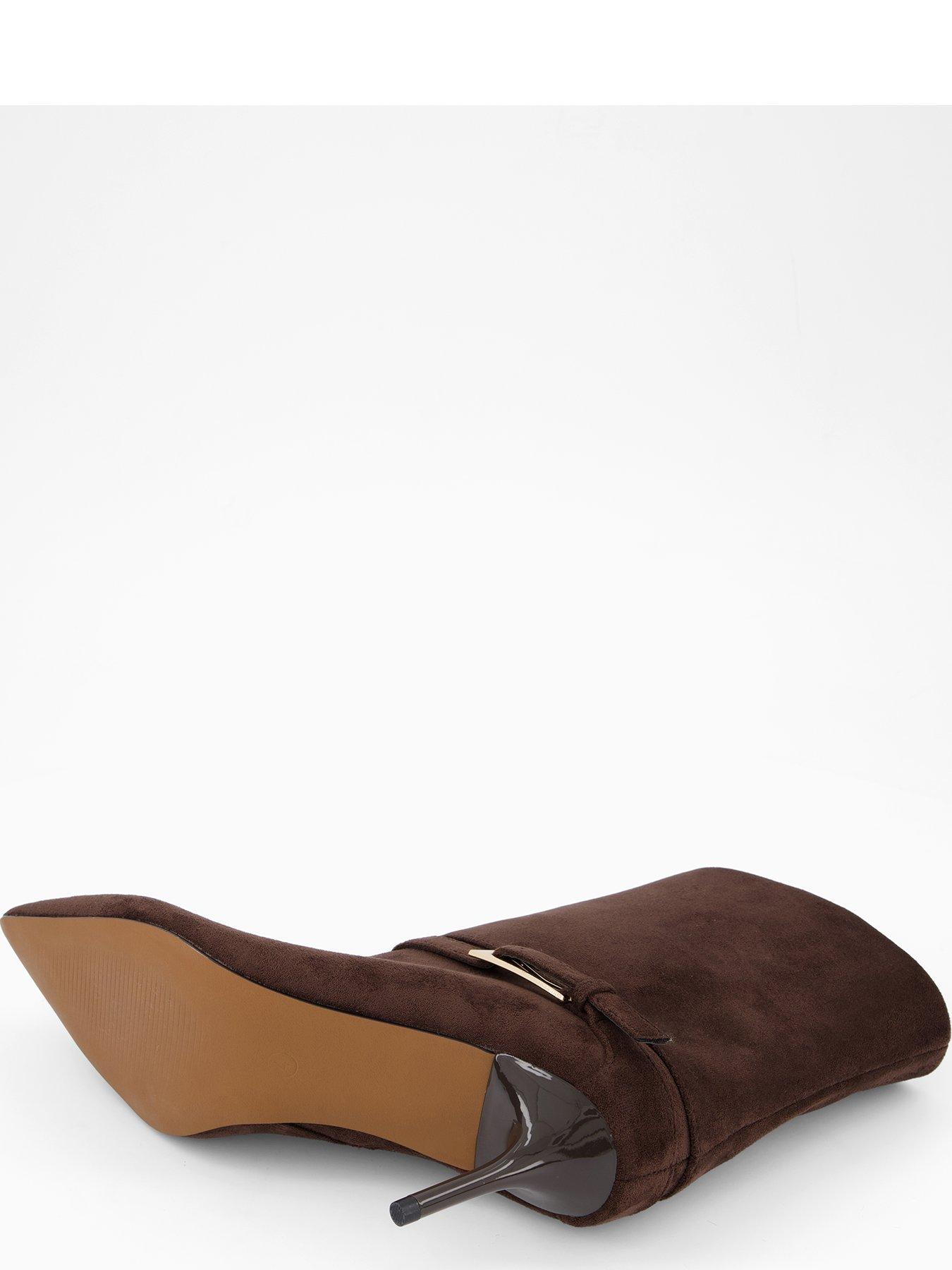 Image 5 of 7 of The Very Collection Ankle Boot With Turn Detail Pointed Ankle Boot - Brown