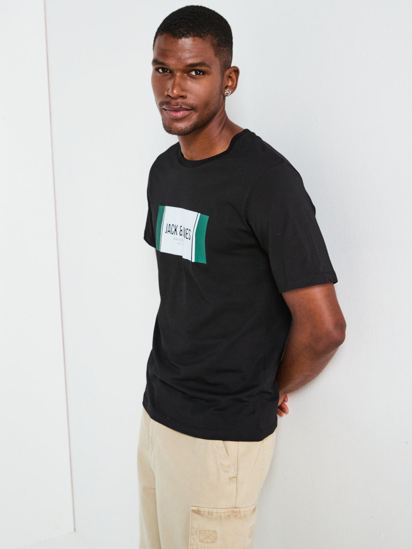 Image 4 of 6 of Jack & Jones Hayato T-Shirt - Black