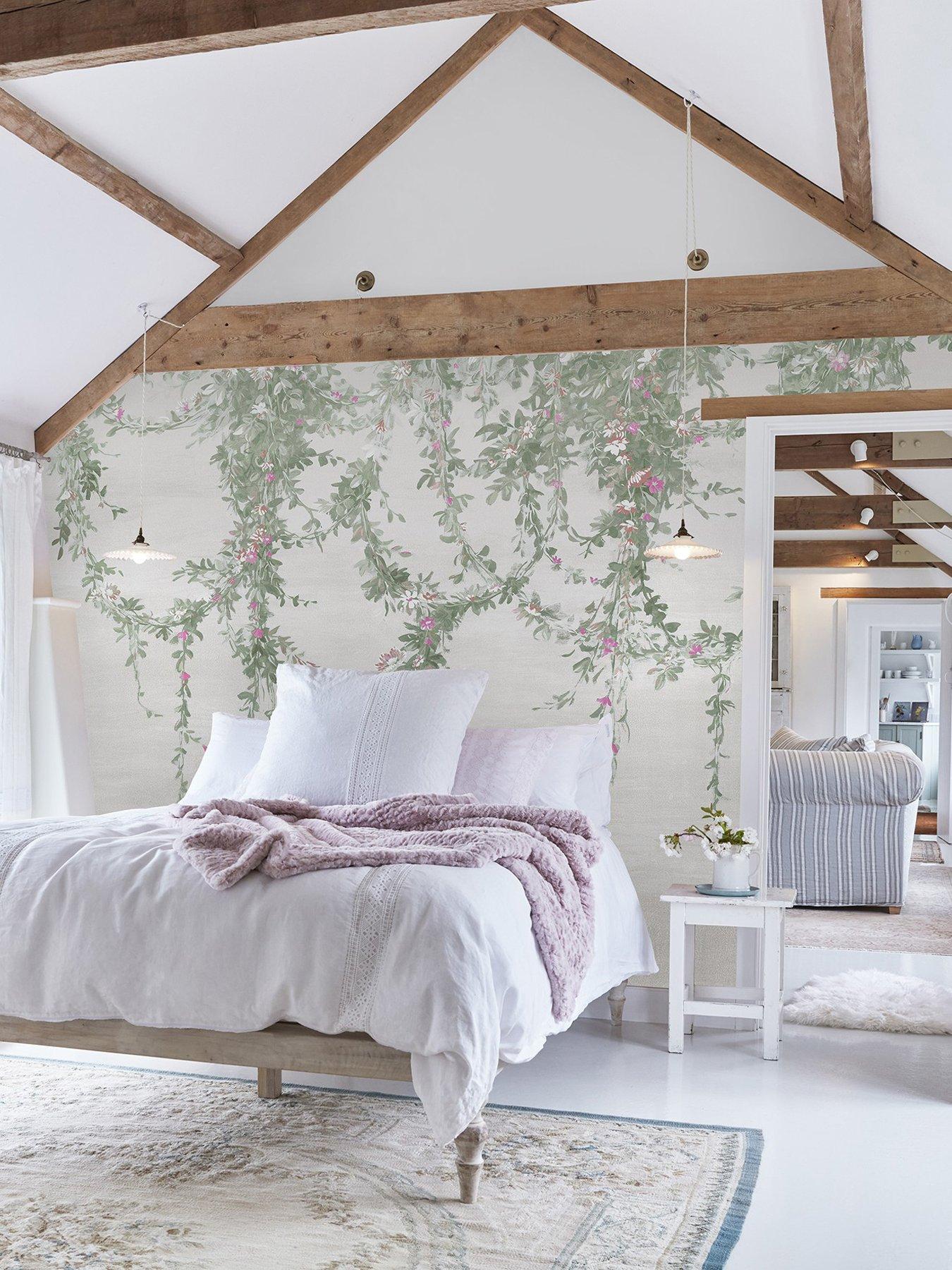 undefined Hanging Garden Fixed Size Mural - Off White