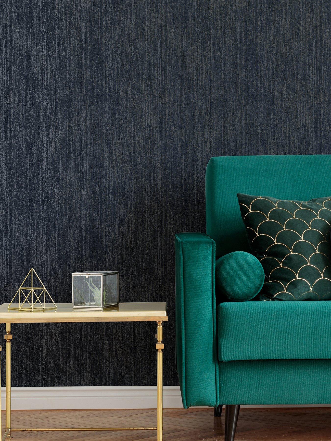Image 1 of 3 of Boutique Refine Texture Wallpaper - Navy