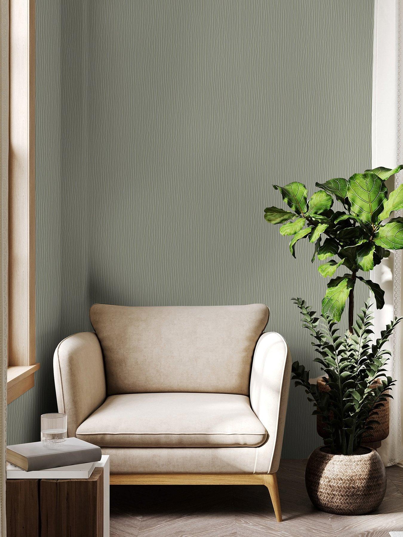 Superfresco Stria Wallpaper – Sage