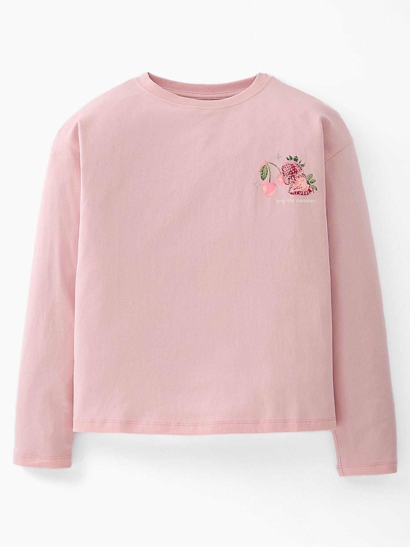 Image 2 of 5 of The Very Collection Girls Breakfast Club Graphic Print Long Sleeve T-shirts - Multi