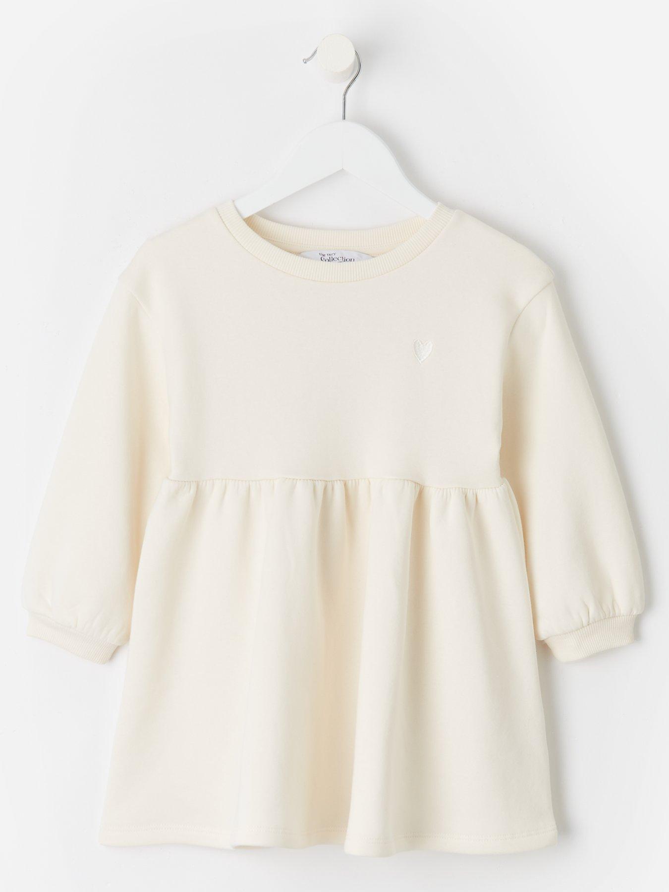 The Very Collection Girls Sweater Dress - Cream