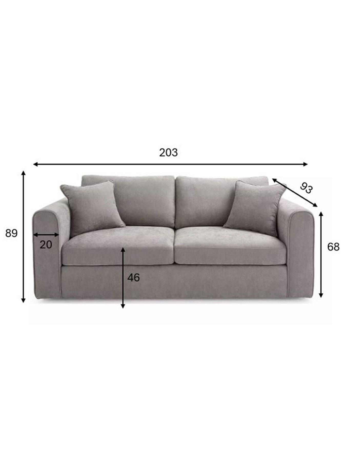 Image 7 of 7 of The Very Collection Nylah 3 Seater Fabric Sofa - FSC&reg; Certified