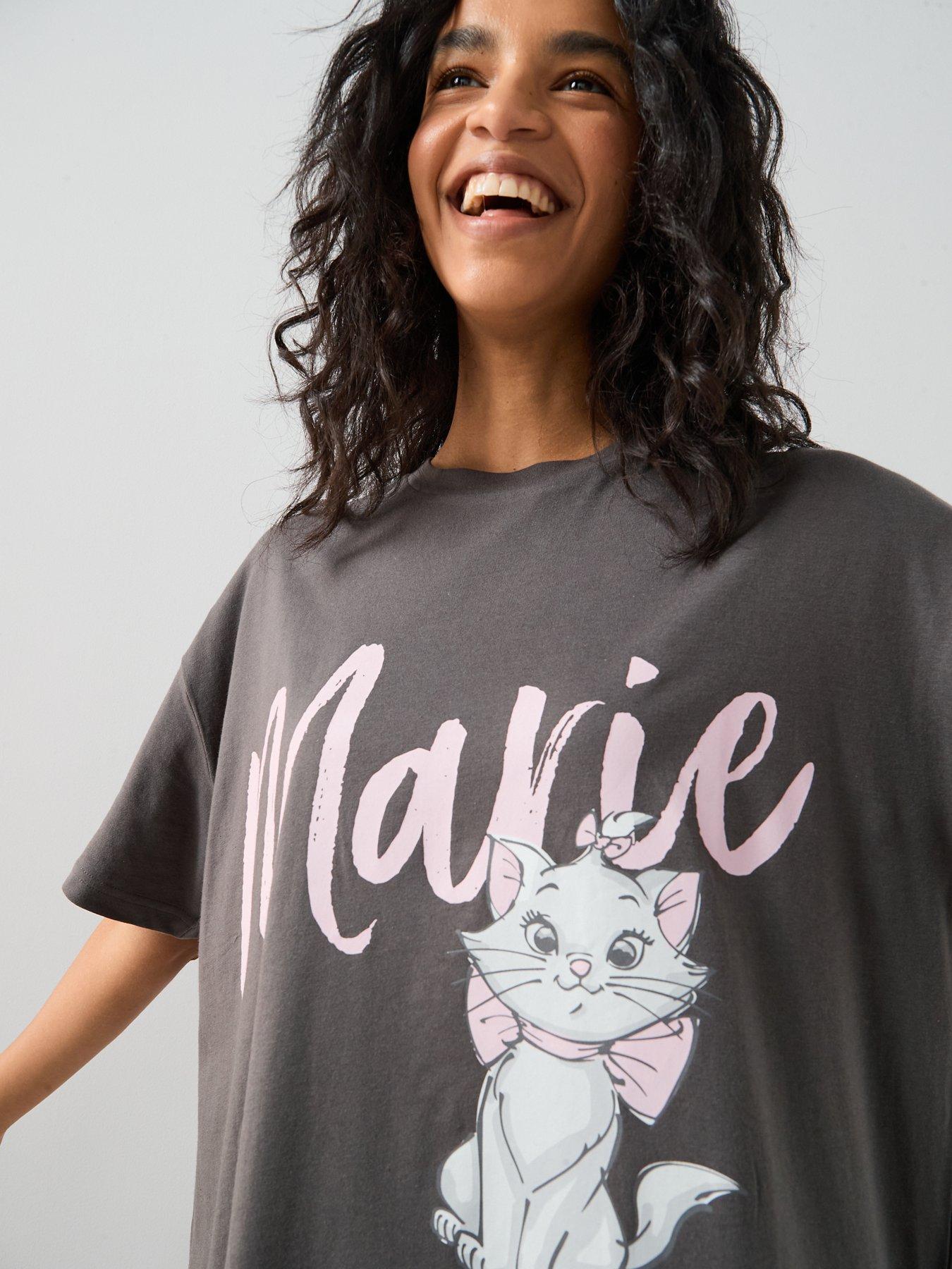 Image 4 of 6 of The Very Collection Aristocats Marie Nightie - Grey