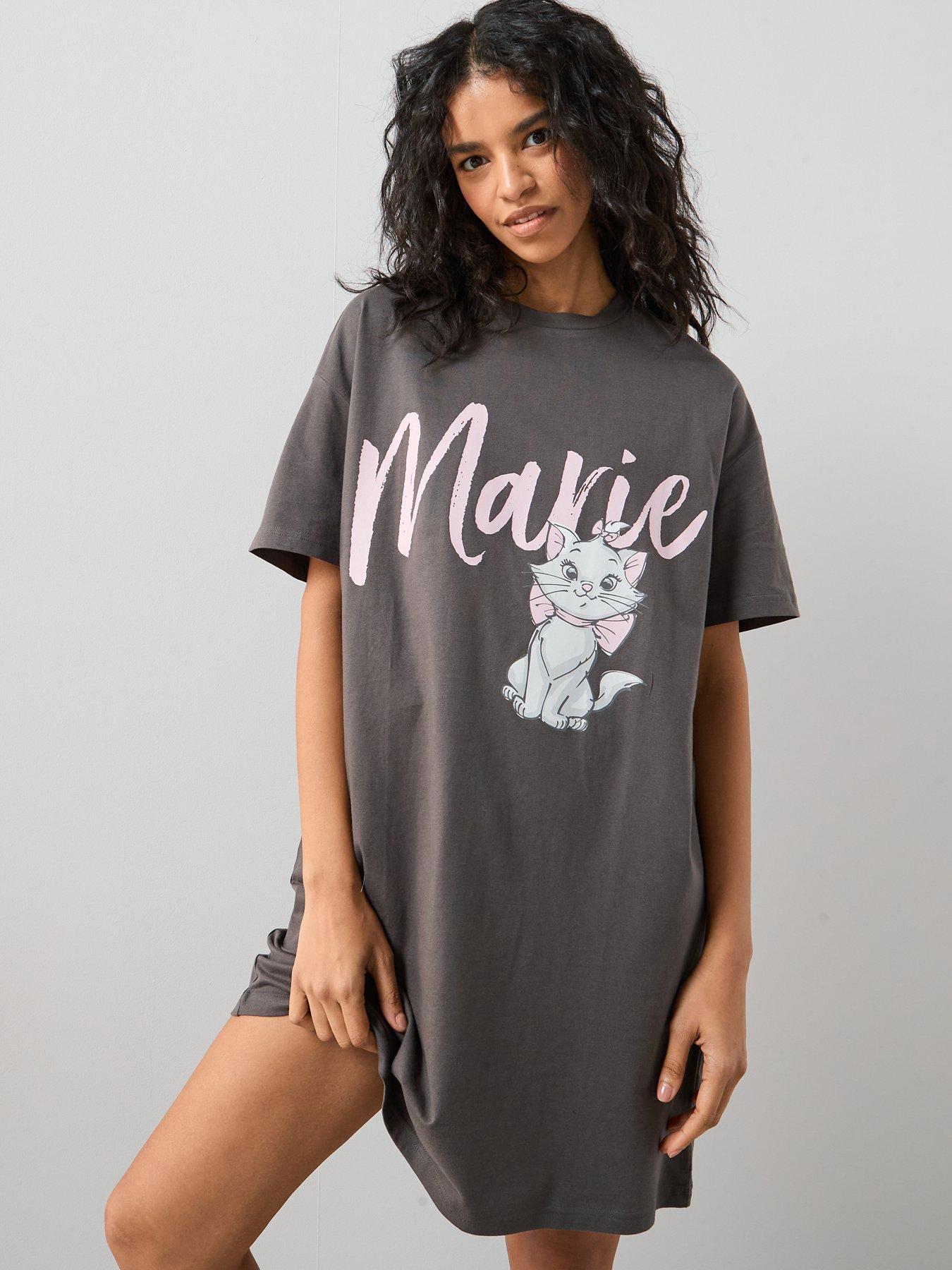 Image 5 of 6 of The Very Collection Aristocats Marie Nightie - Grey
