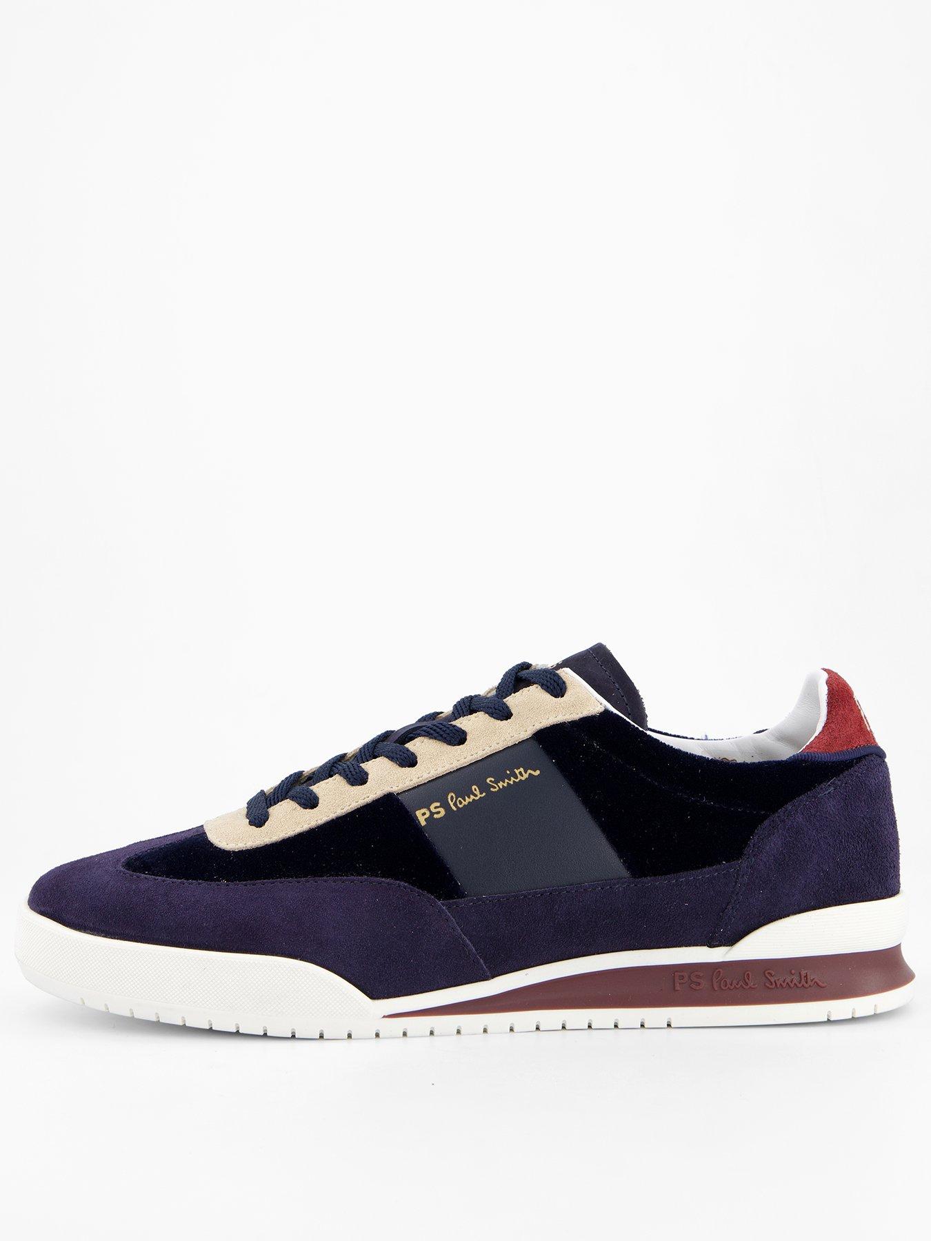 PS PAUL SMITH Womens Shoe Dover Navy Velvet - Blue | Very display picture 3