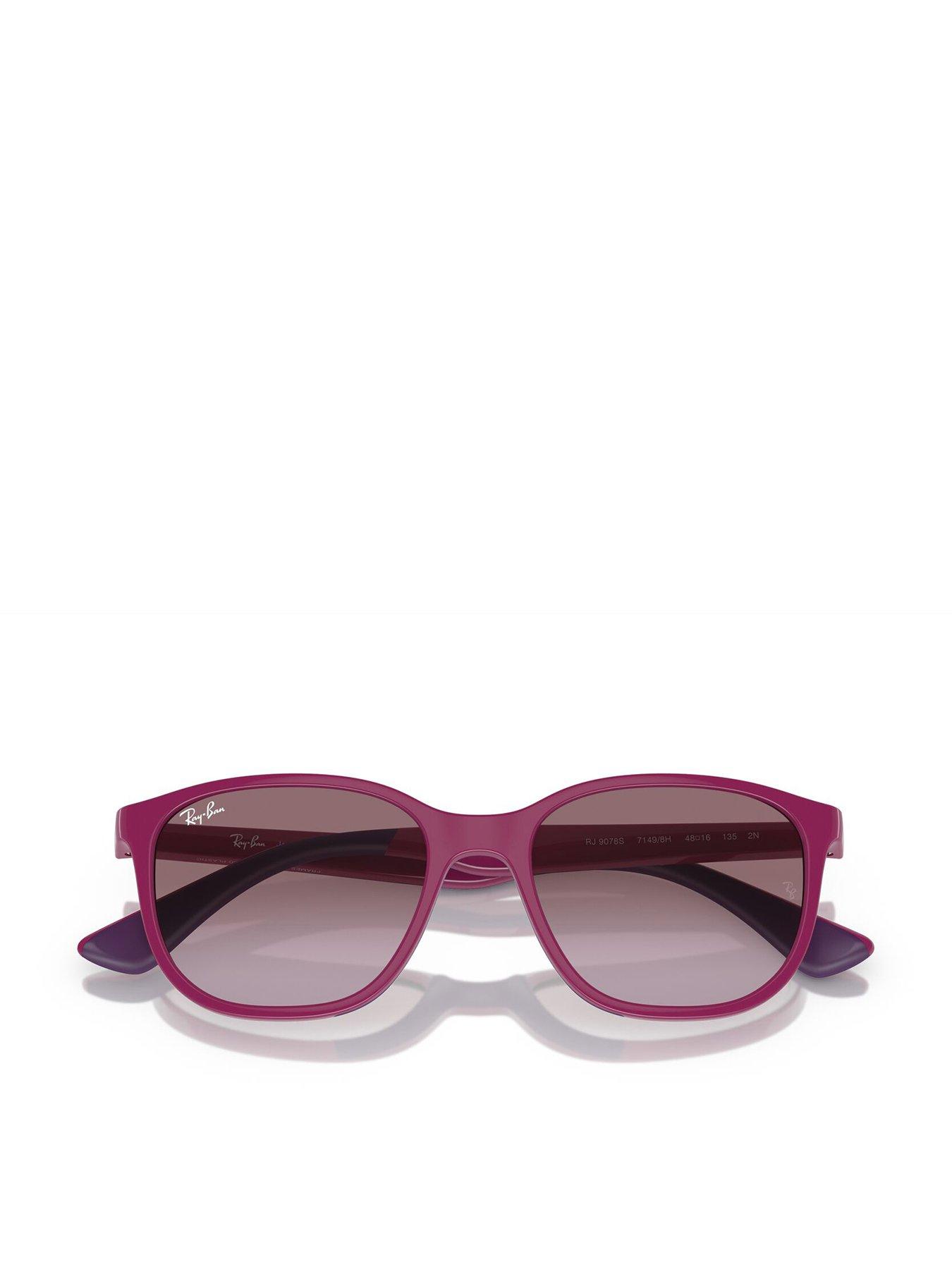 Ray-Ban Girls Square Sunglasses, Pink