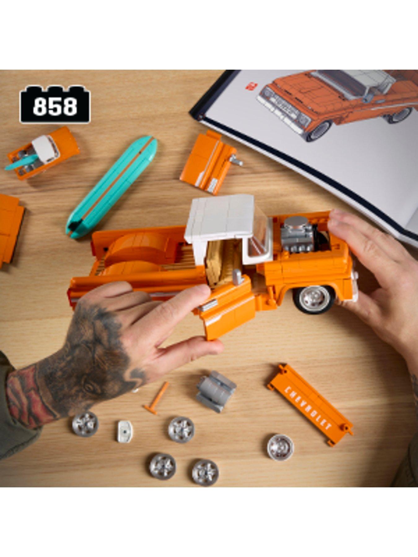 Brick Shop Hot Wheels Custom '62 Chevy Pickup Building Toy Kit | Very