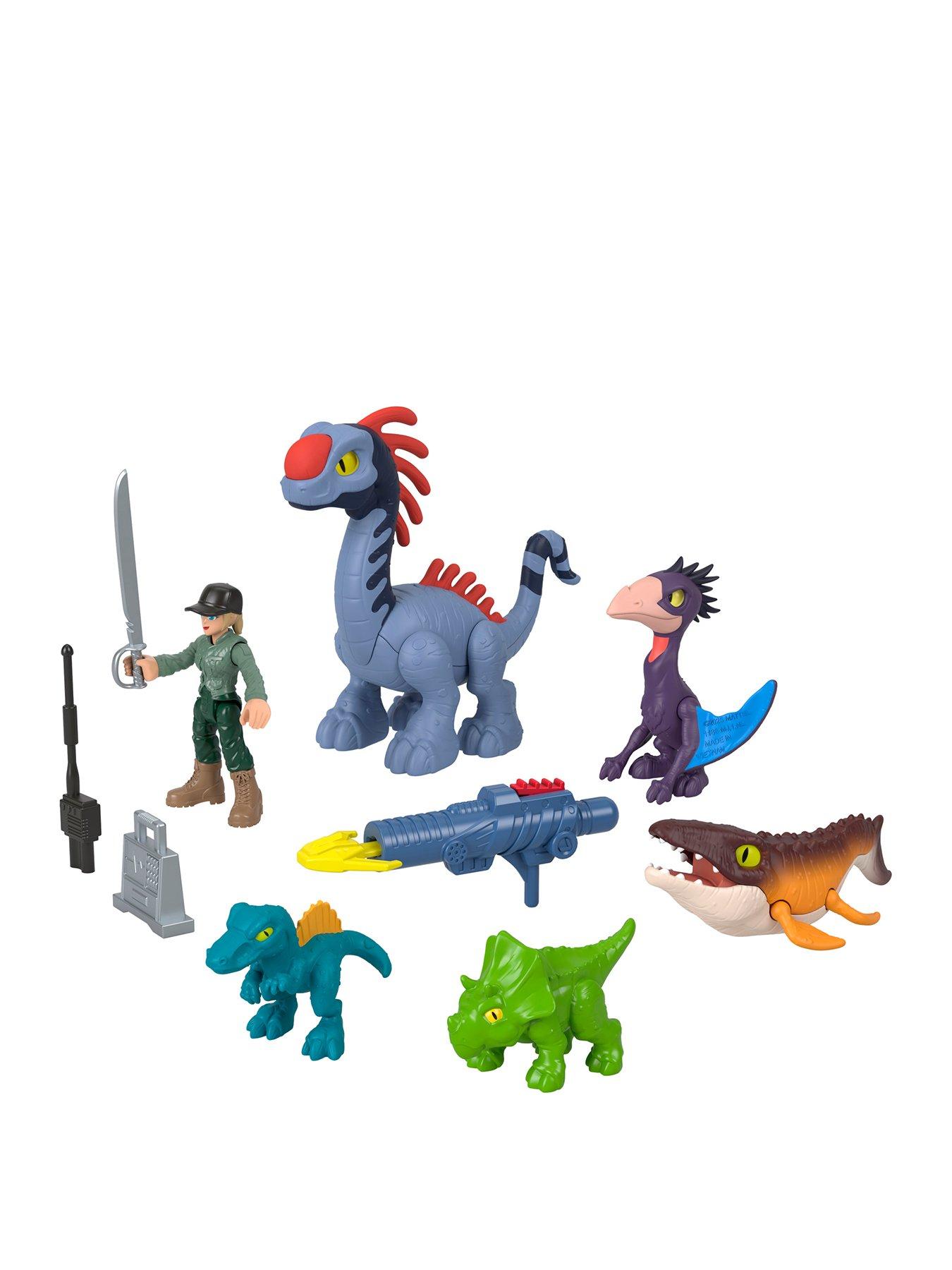 undefined Jurassic World Rebirth Set with 6 Action Figures, Launcher  &  Accessories