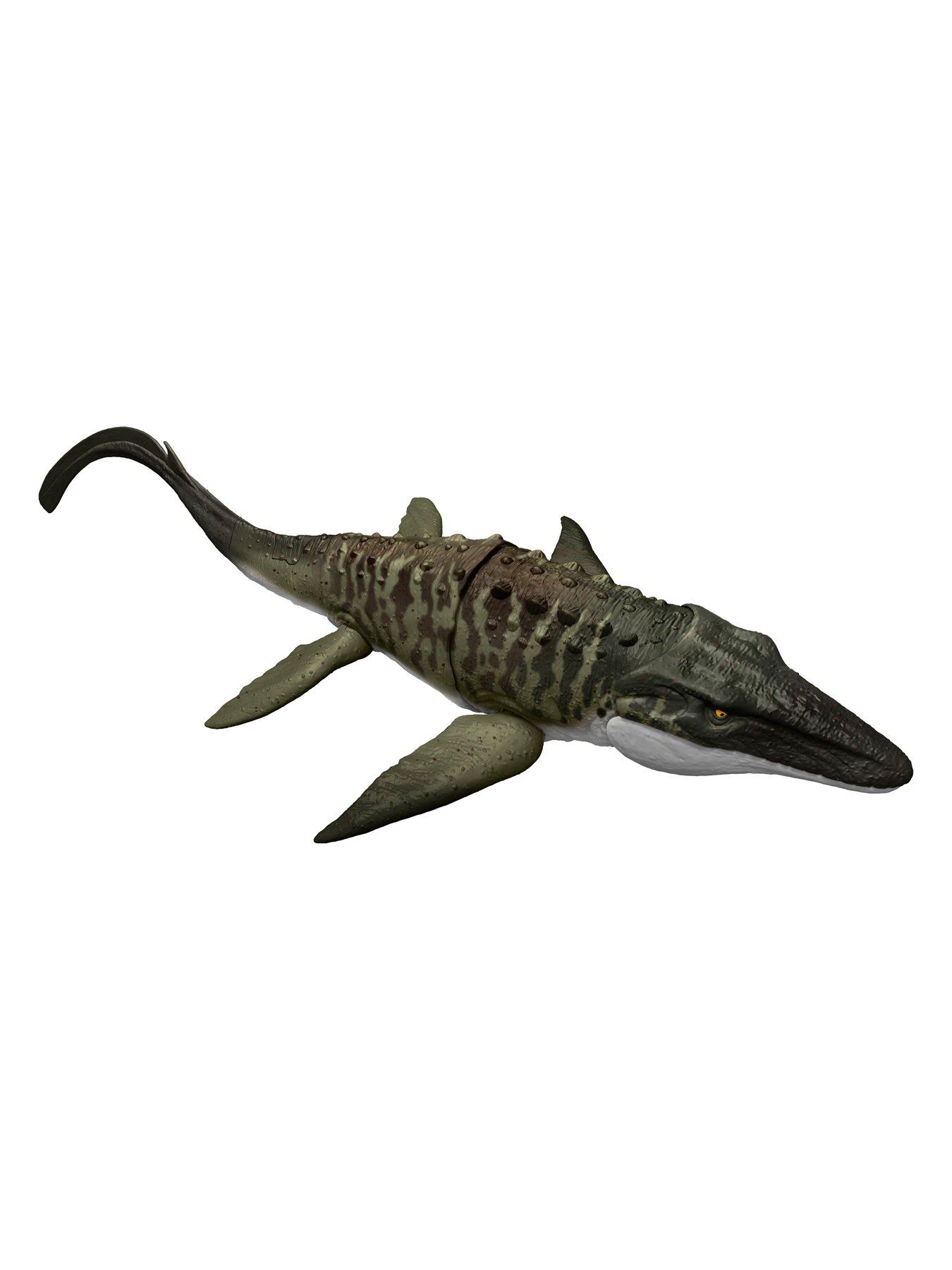 Image 6 of 8 of JURASSIC WORLD Rebirth Bite 'N Blast Mosasaurus Action Figure and Mini Dilophosaurus