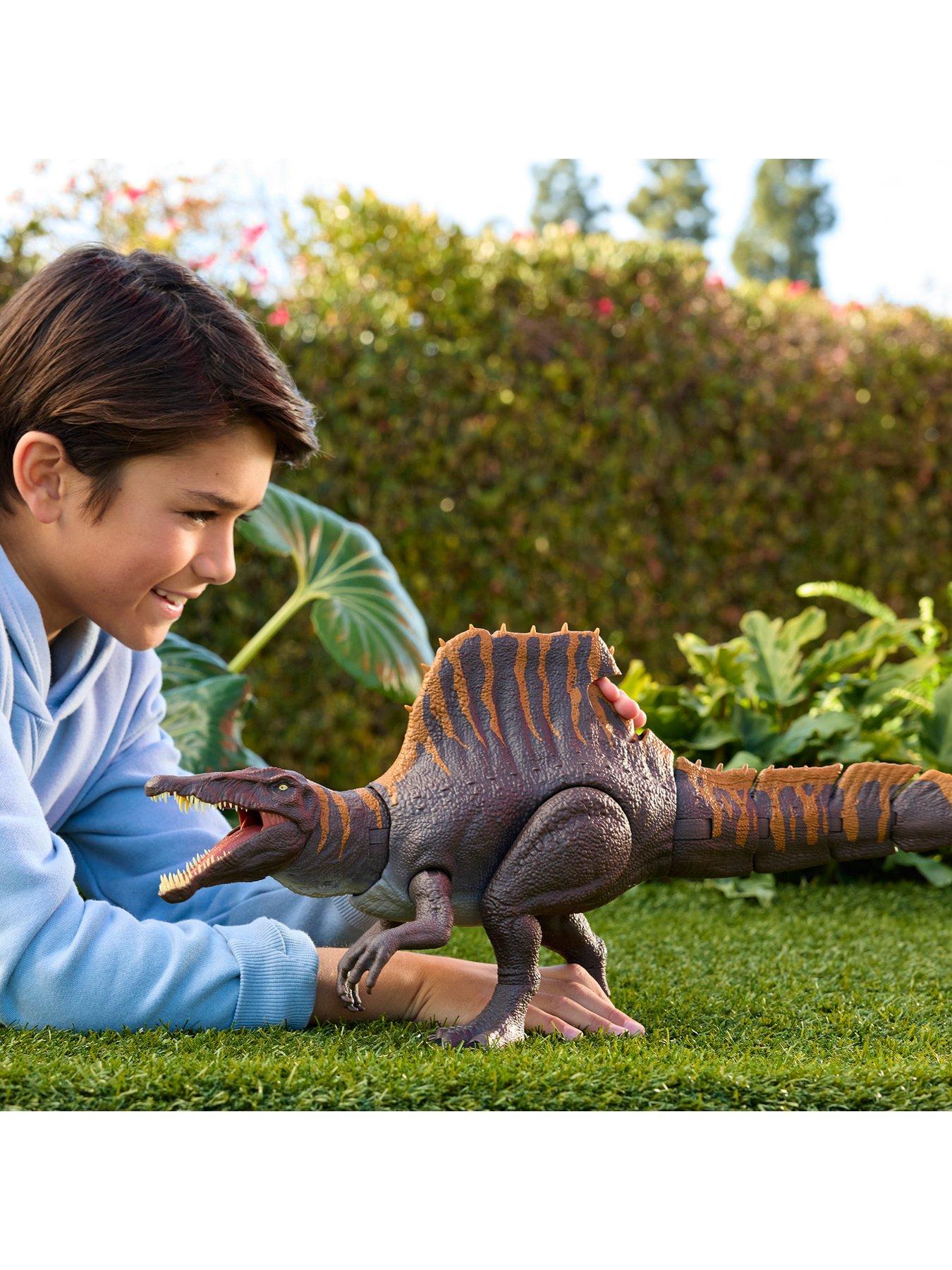 Image 2 of 8 of JURASSIC WORLD Rebirth Tail Thrasher Spinosaurus Action Figure, Dinosaur Toy