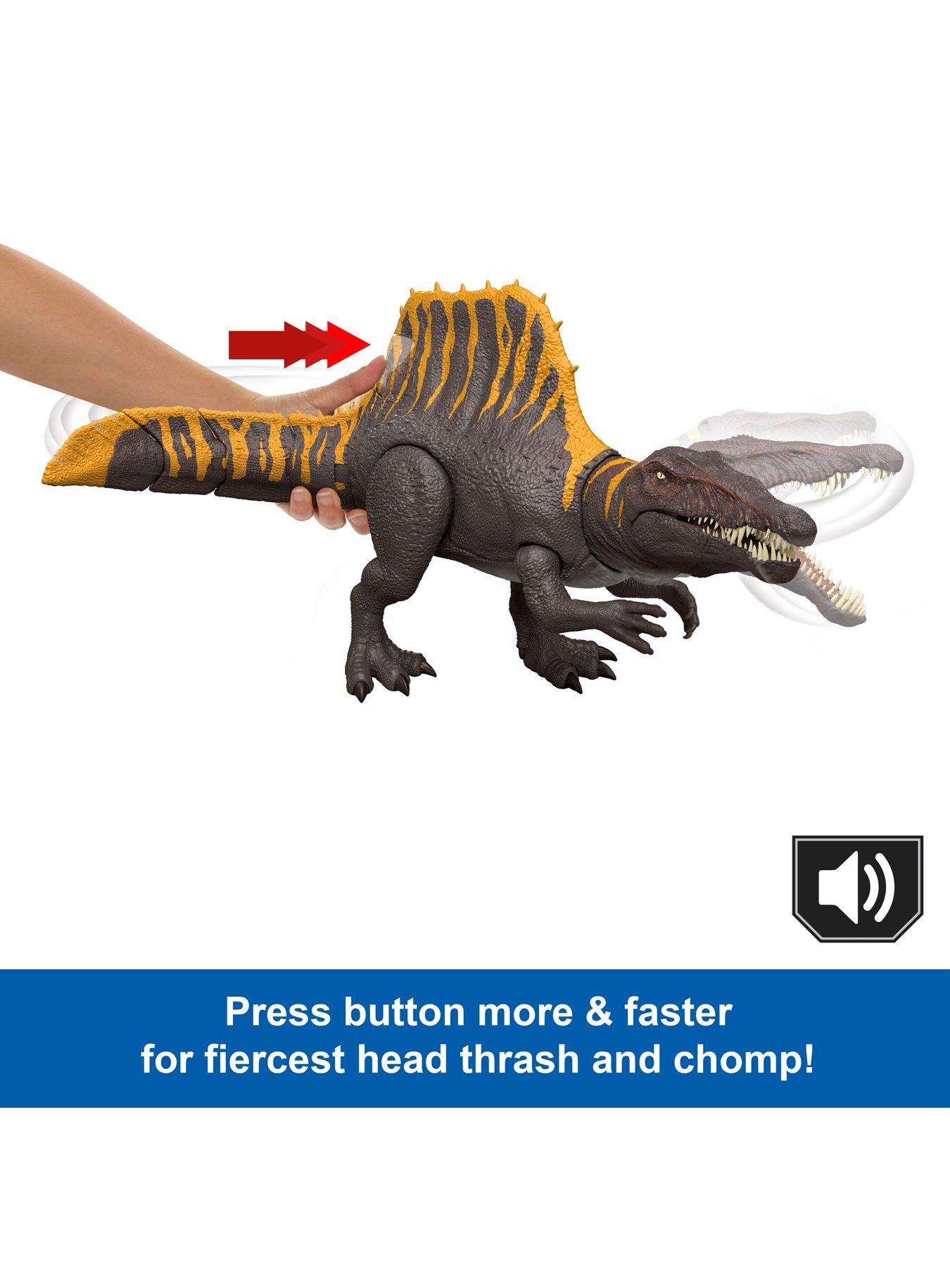 Image 4 of 8 of JURASSIC WORLD Rebirth Tail Thrasher Spinosaurus Action Figure, Dinosaur Toy