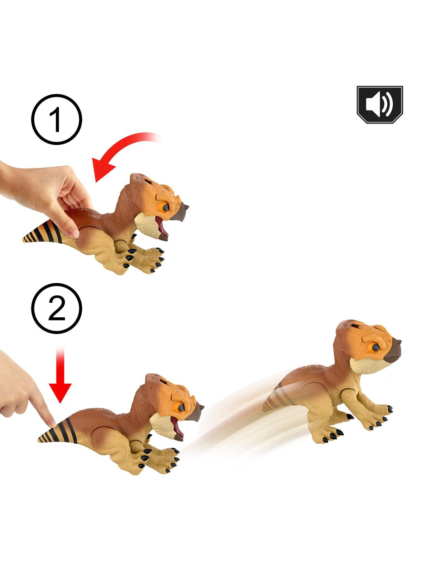 Image 3 of 7 of JURASSIC WORLD Rebirth Primal Protector Aquilops Dolores Interactive Dinosaur Toy