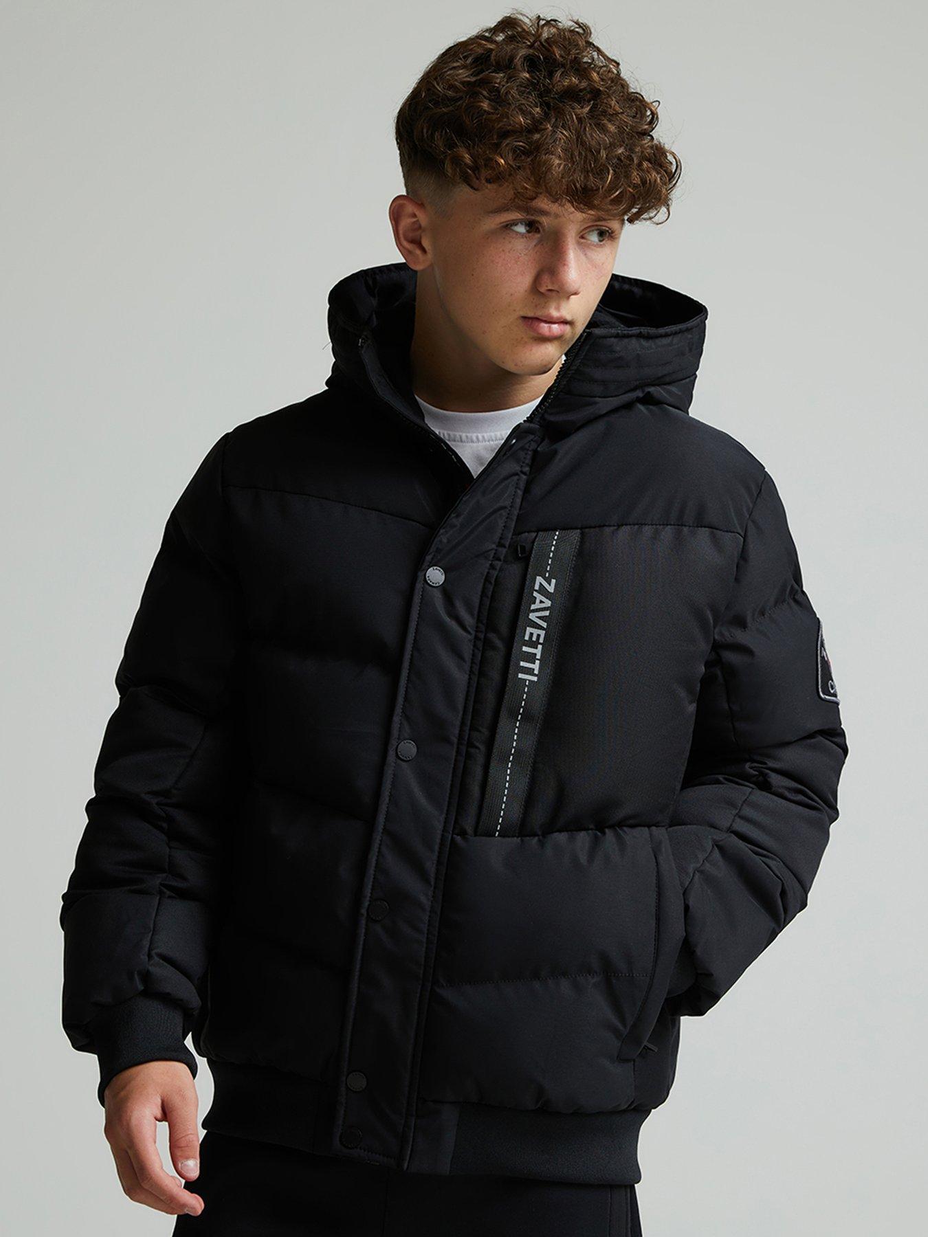 Image 1 of 6 of Zavetti Canada Junior Boys Zovetio Bomber Jacket - Black