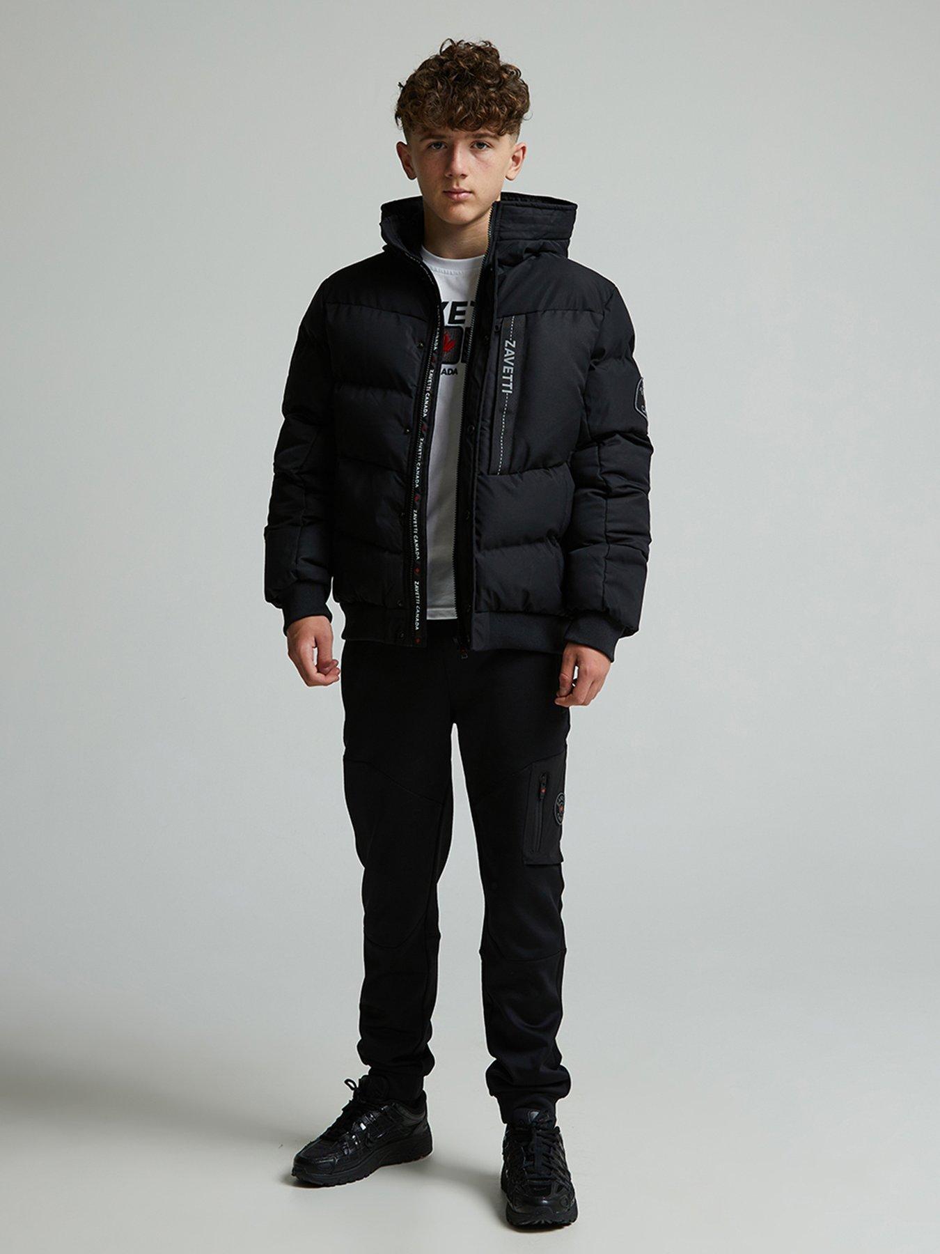 Image 3 of 6 of Zavetti Canada Junior Boys Zovetio Bomber Jacket - Black