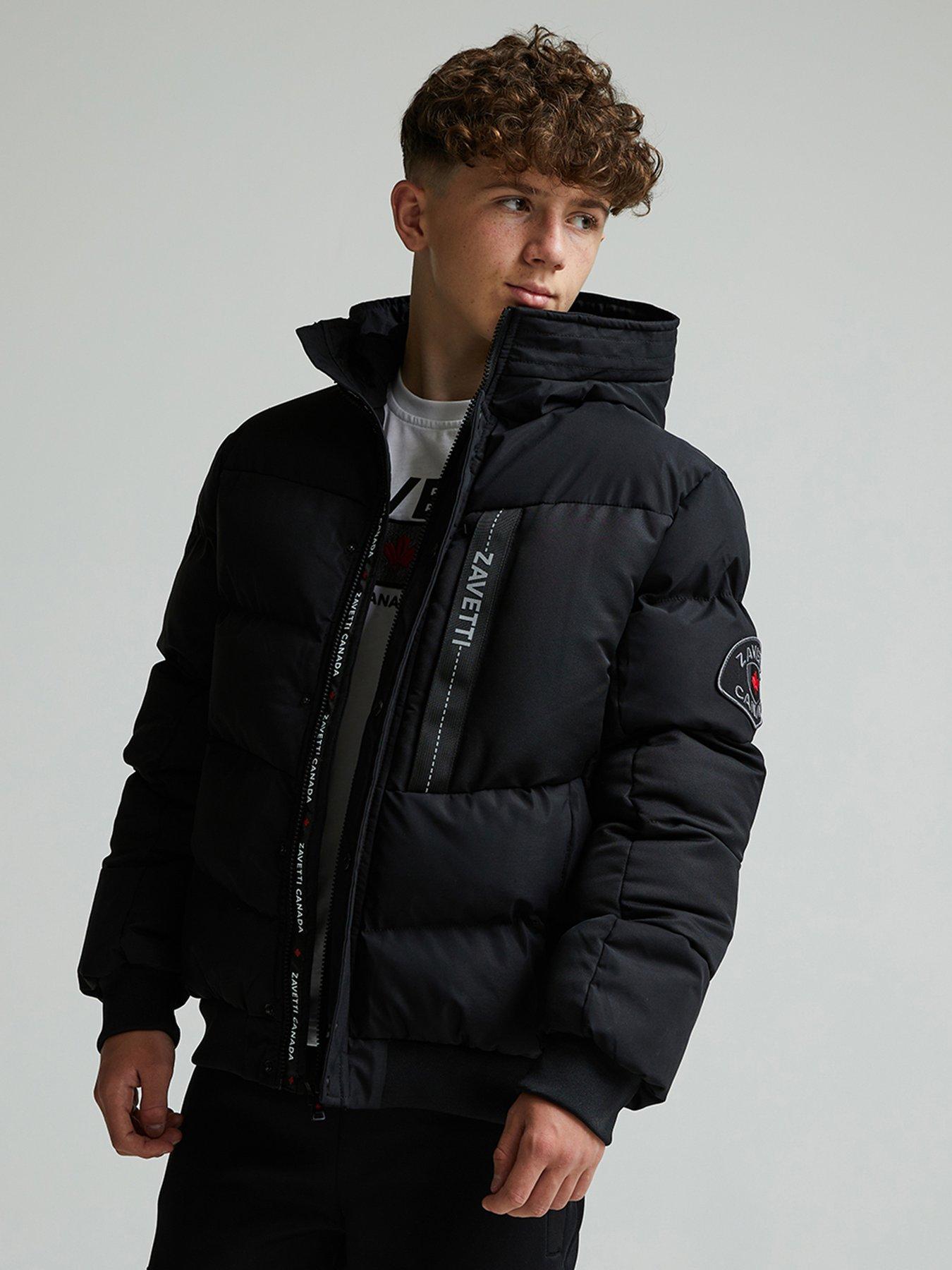 Image 4 of 6 of Zavetti Canada Junior Boys Zovetio Bomber Jacket - Black
