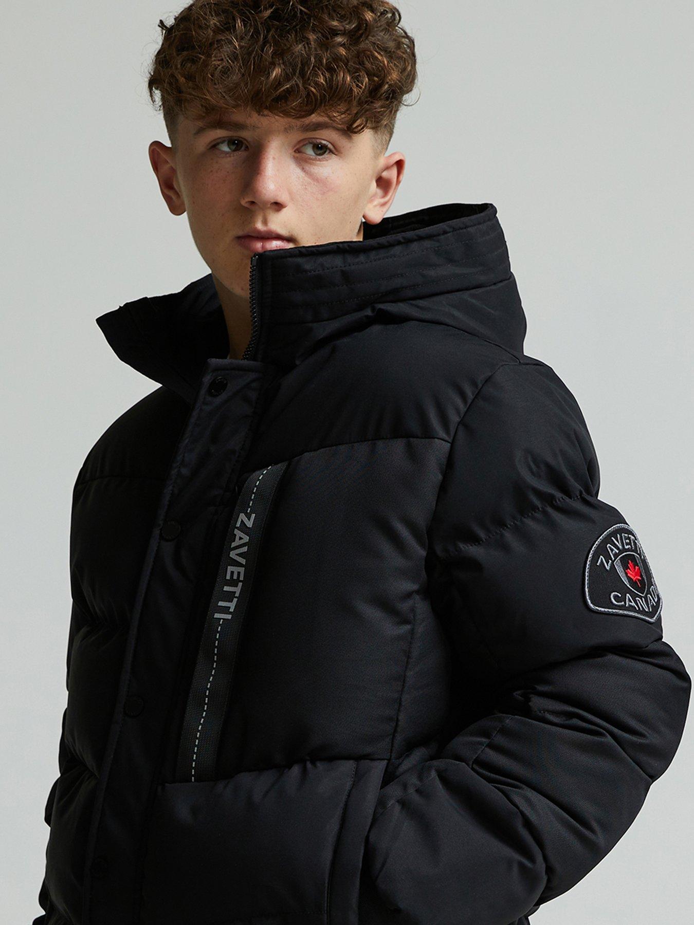 Image 6 of 6 of Zavetti Canada Junior Boys Zovetio Bomber Jacket - Black