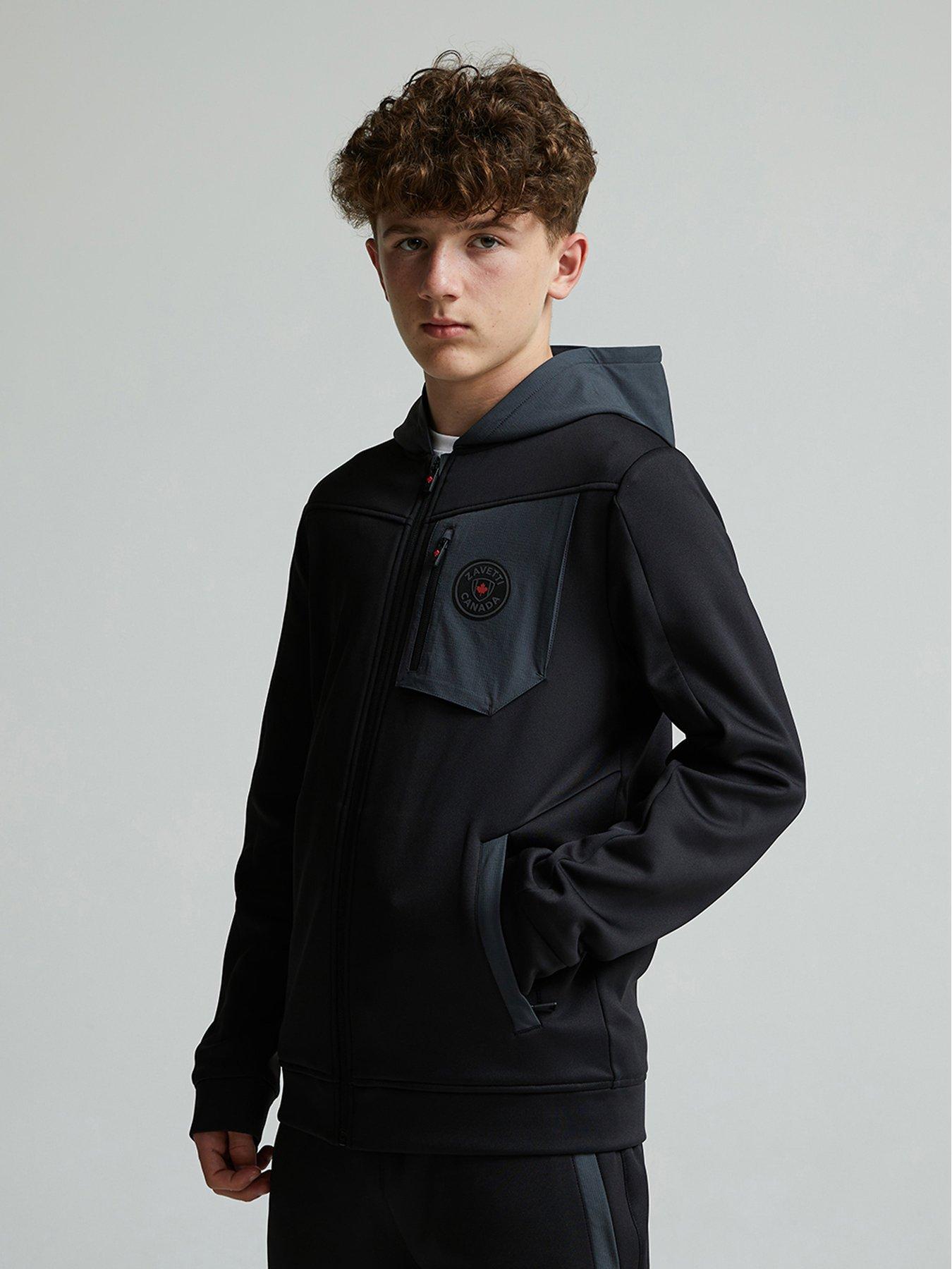 Zavetti Canada Junior Boys Saletto Hoodie - Black